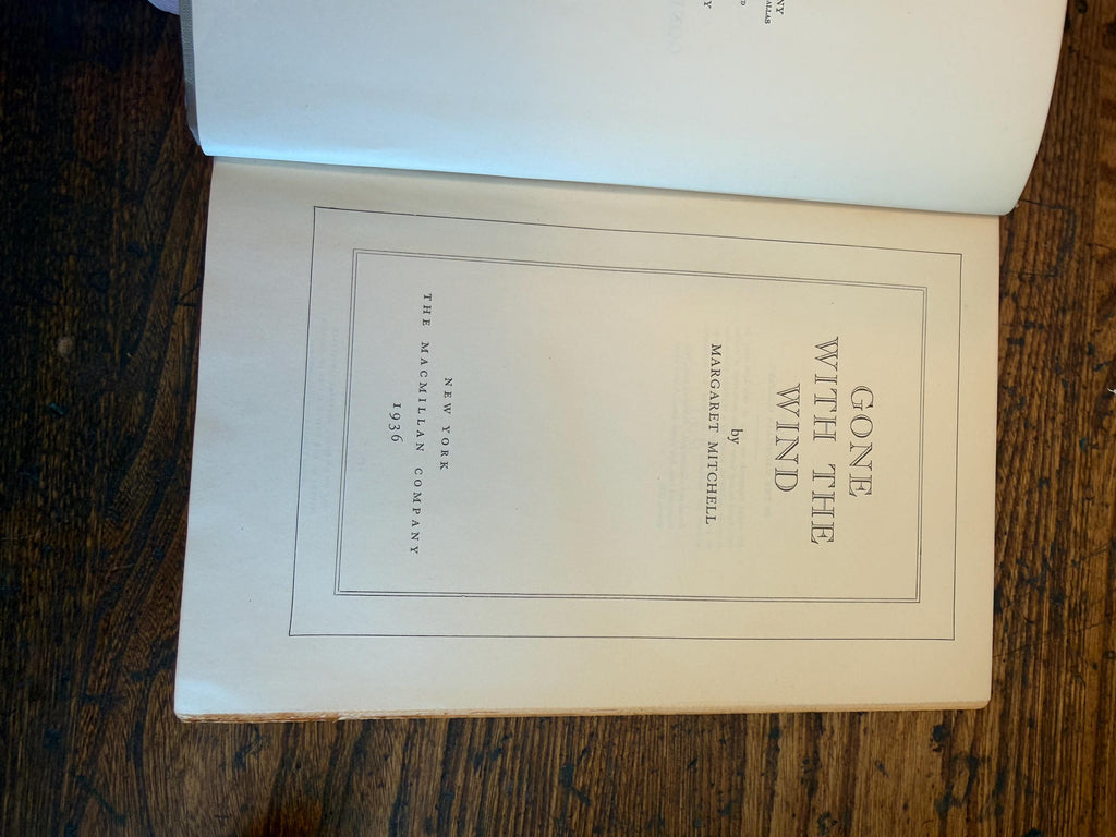 Gone With the Wind by Margaret Mitchell | 1936 First Edition Hardcover