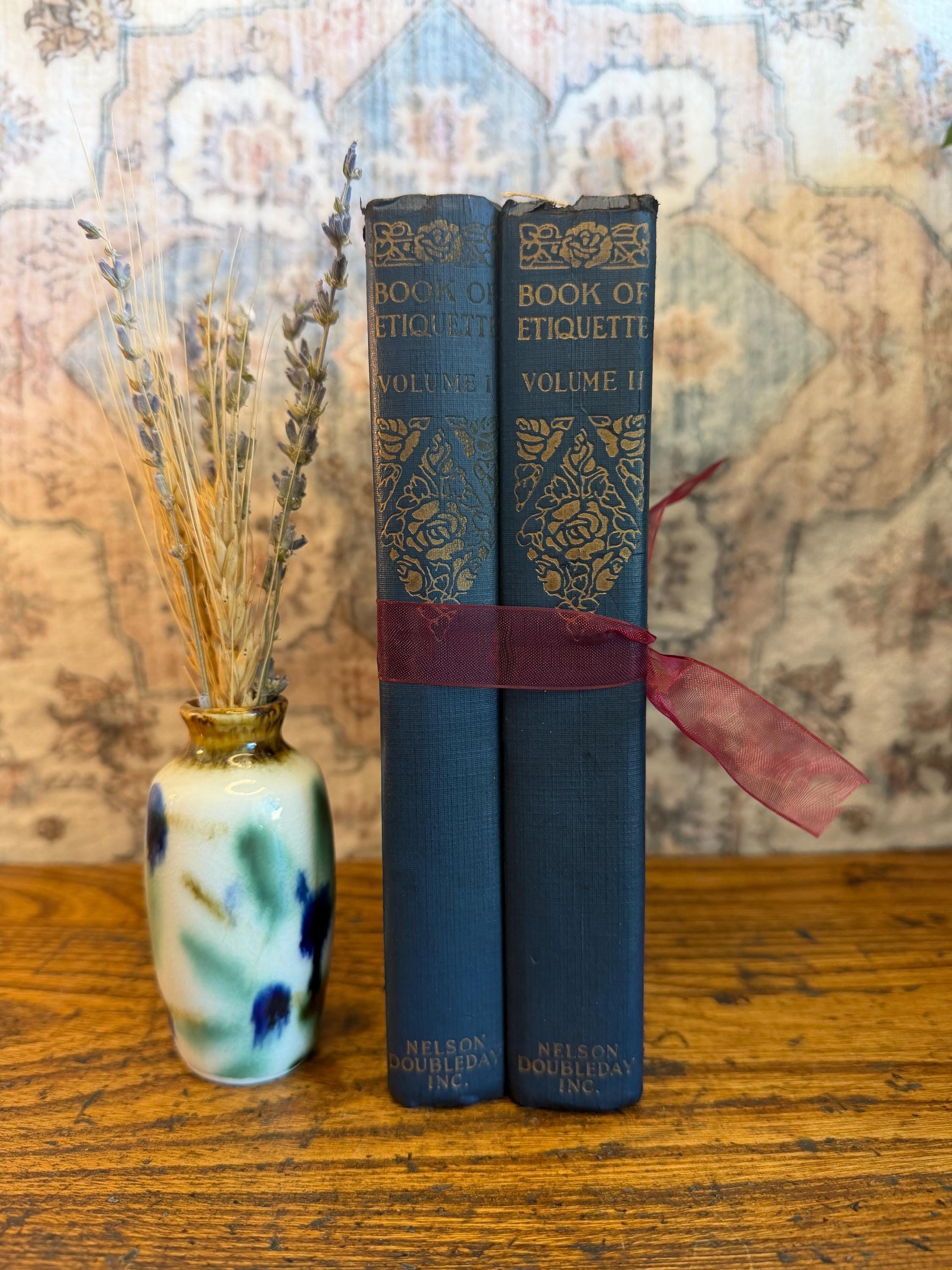 The Book of Etiquette by Lillian Eichler | 1923 Two Volume Hardcover