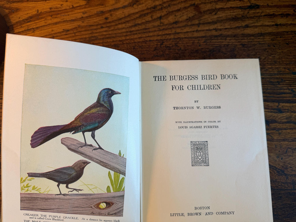 The Burgess Bird Book for Children by Thornton W. Burgess | 1919 Illustrated Hardcover