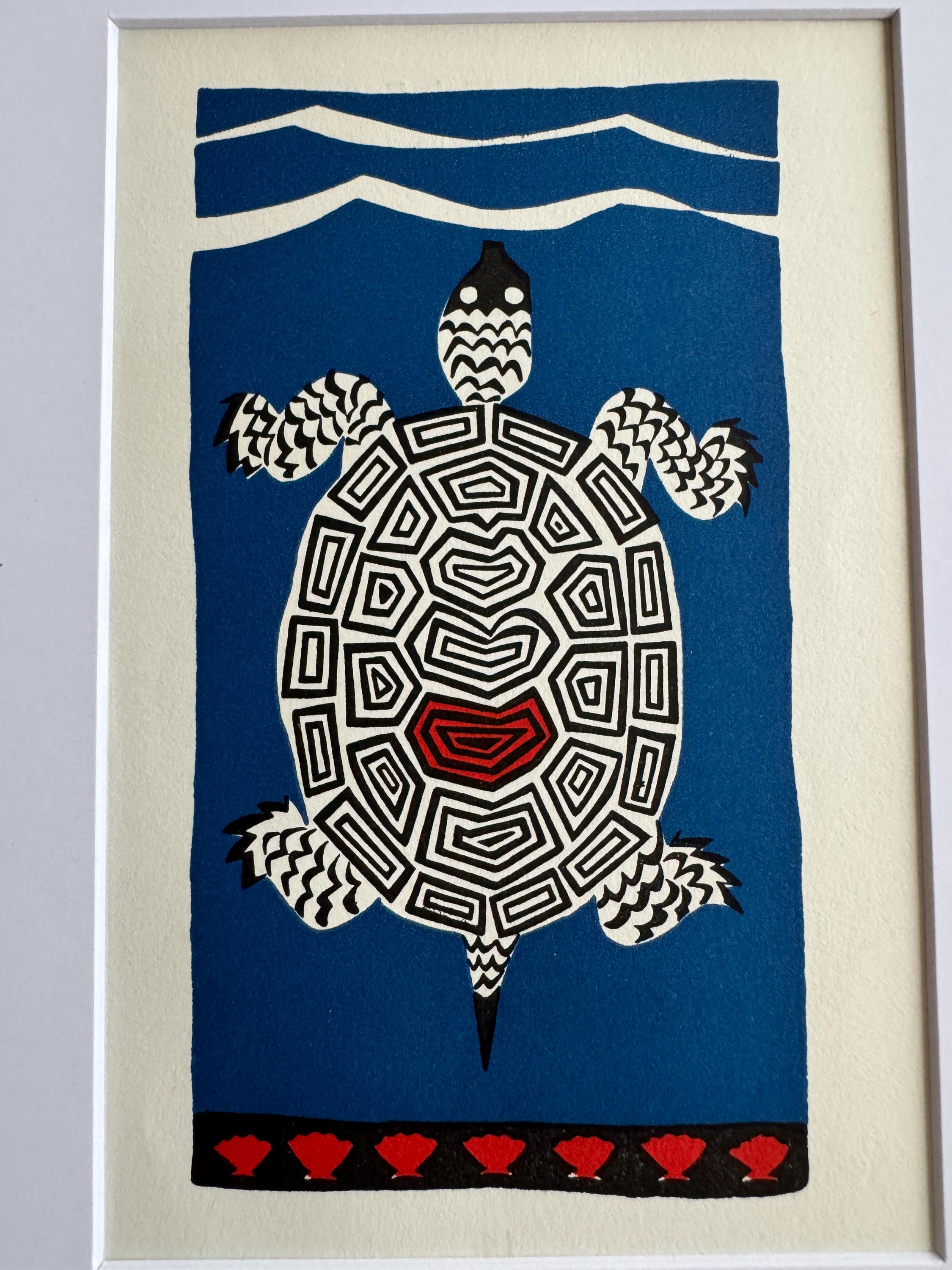 Simple French Cookery Book Plate Print 1958 – Turtle
