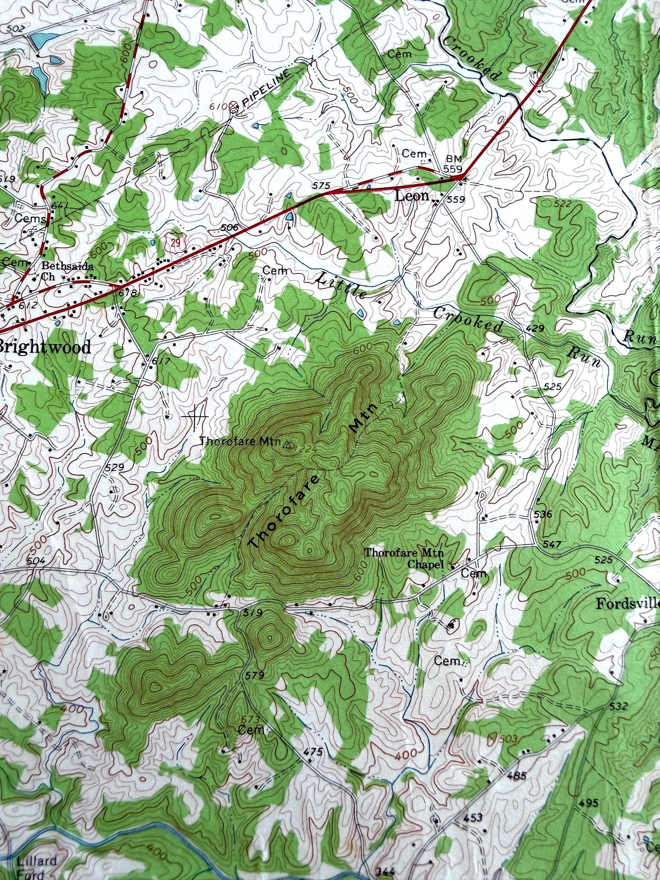 Rapidan, Virginia – USGS Quadrangle Map | 1961