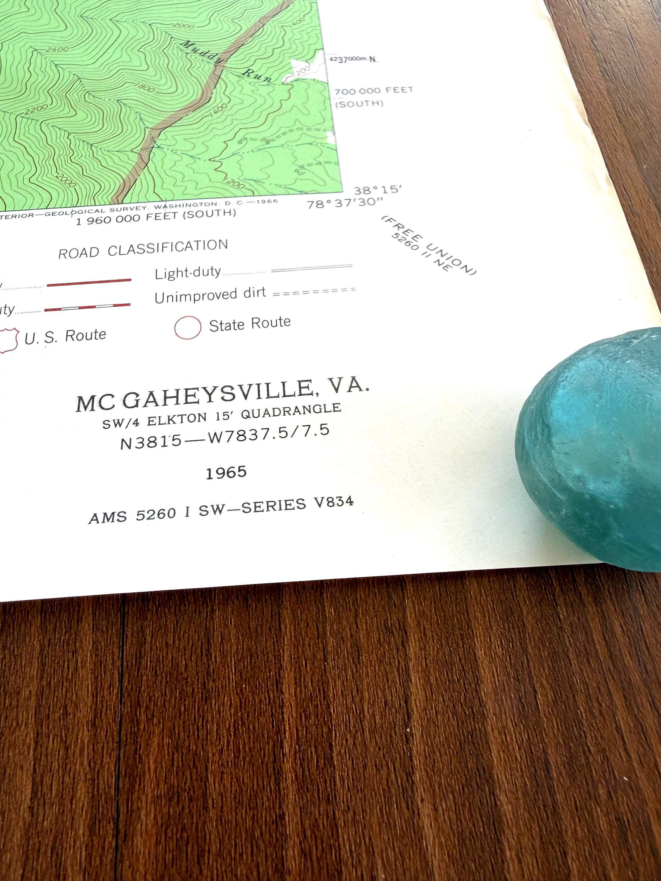 McGaheysville, Virginia – USGS Quadrangle Map | 1965