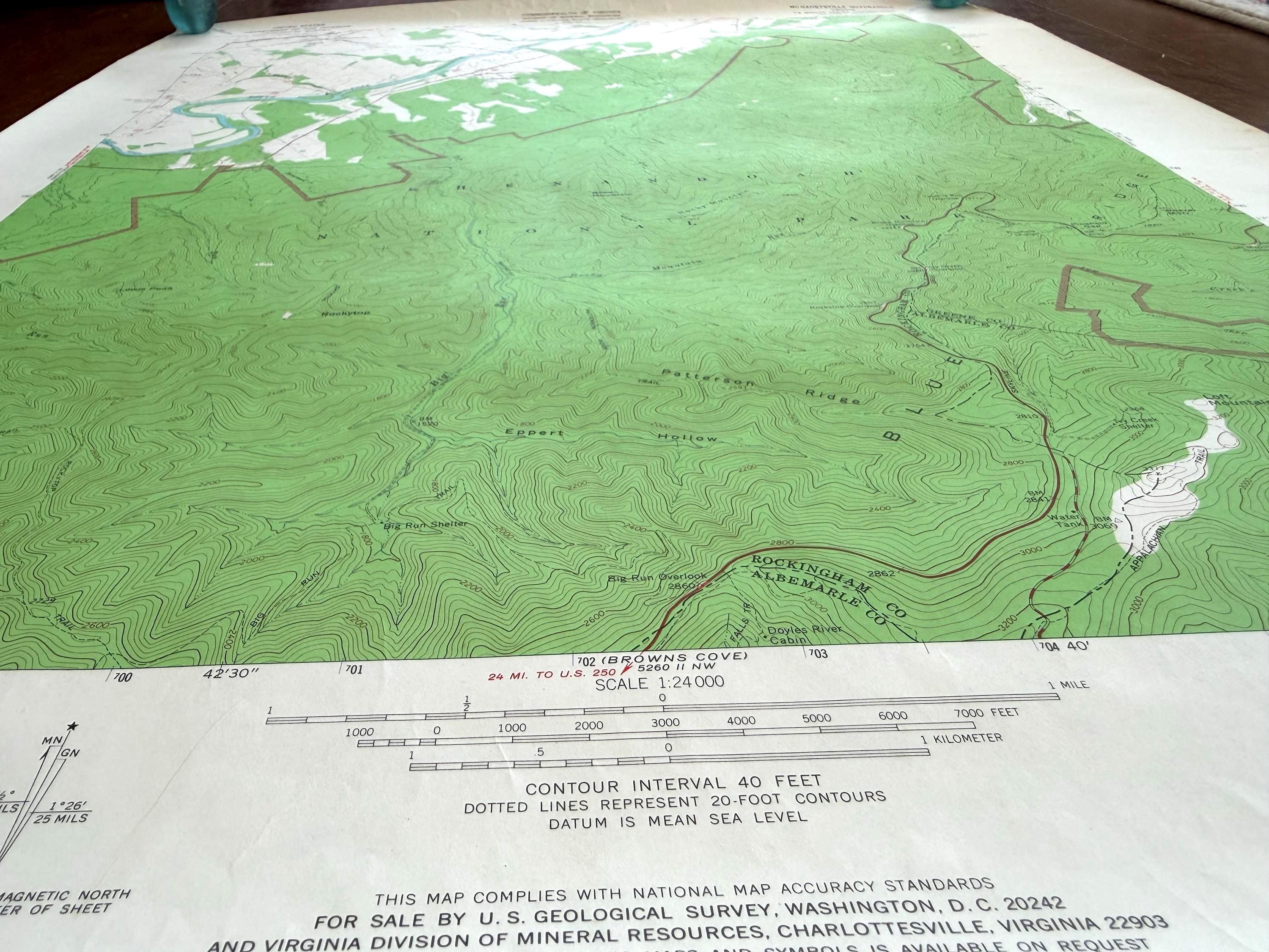 McGaheysville, Virginia – USGS Quadrangle Map | 1965