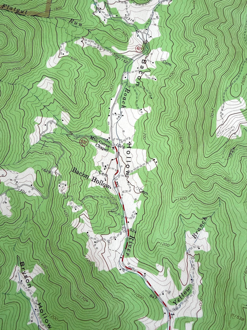Swift Run Gap, Virginia – USGS Quadrangle Map | 1965