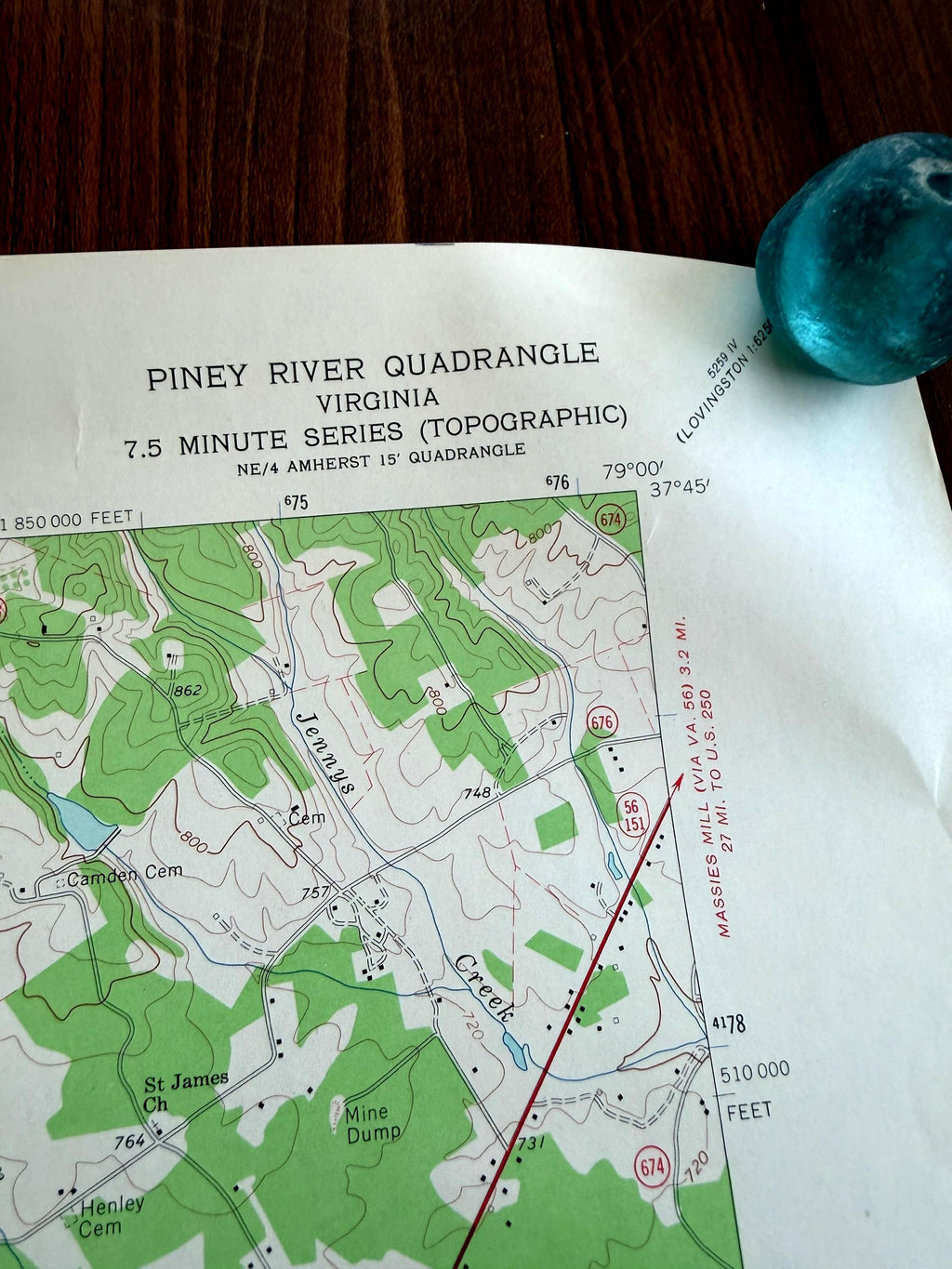 Piney River, Virginia – USGS Quadrangle Map | 1963