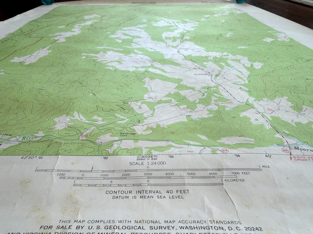 Covesville, Virginia – USGS Quadrangle Map | 1967