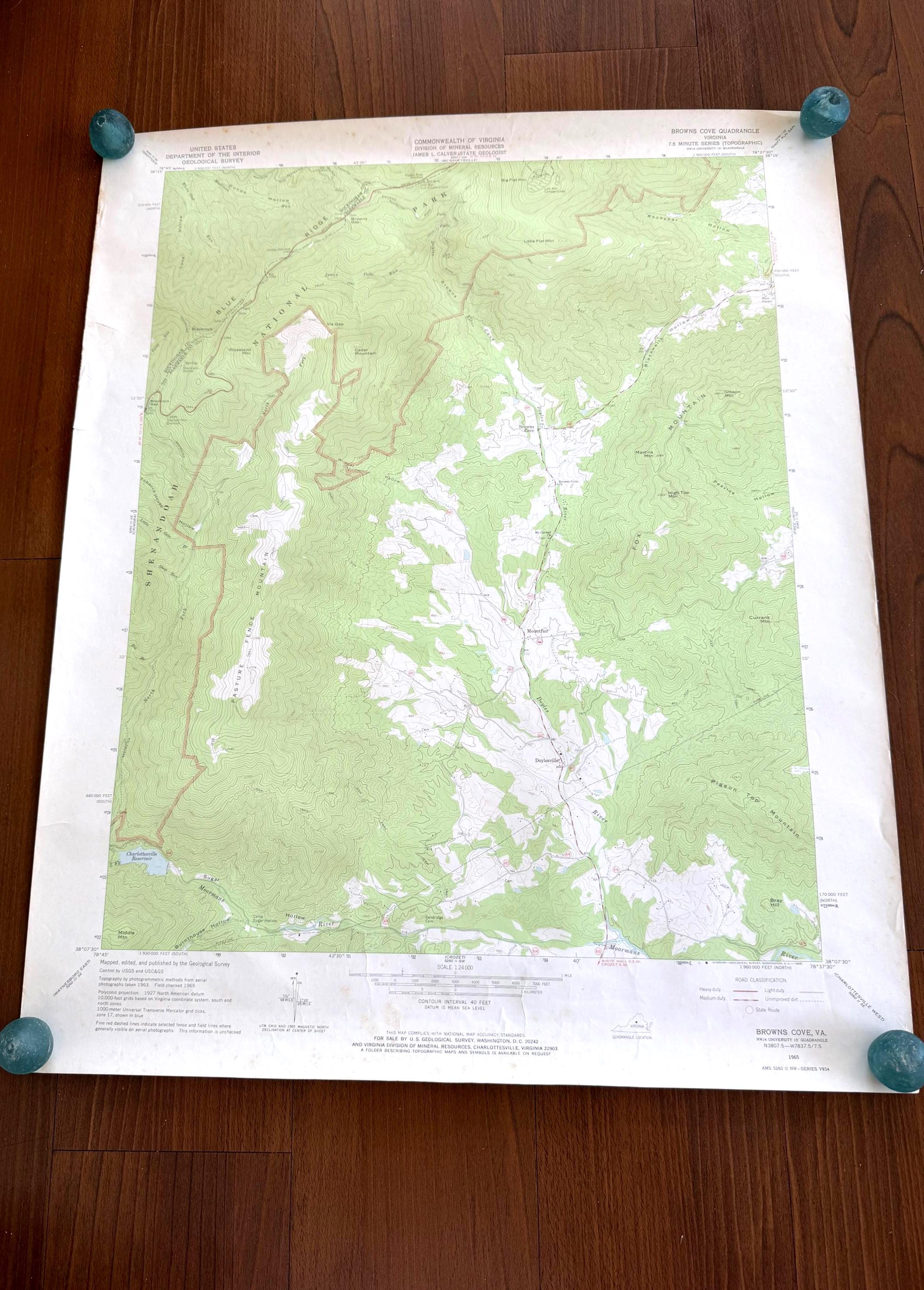 Covesville, Virginia – USGS Quadrangle Map | 1967