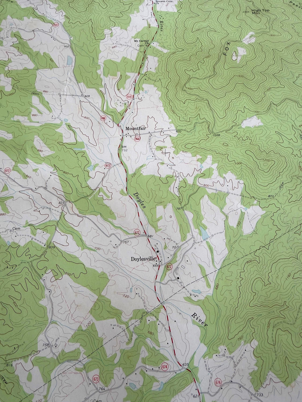 Covesville, Virginia – USGS Quadrangle Map | 1967