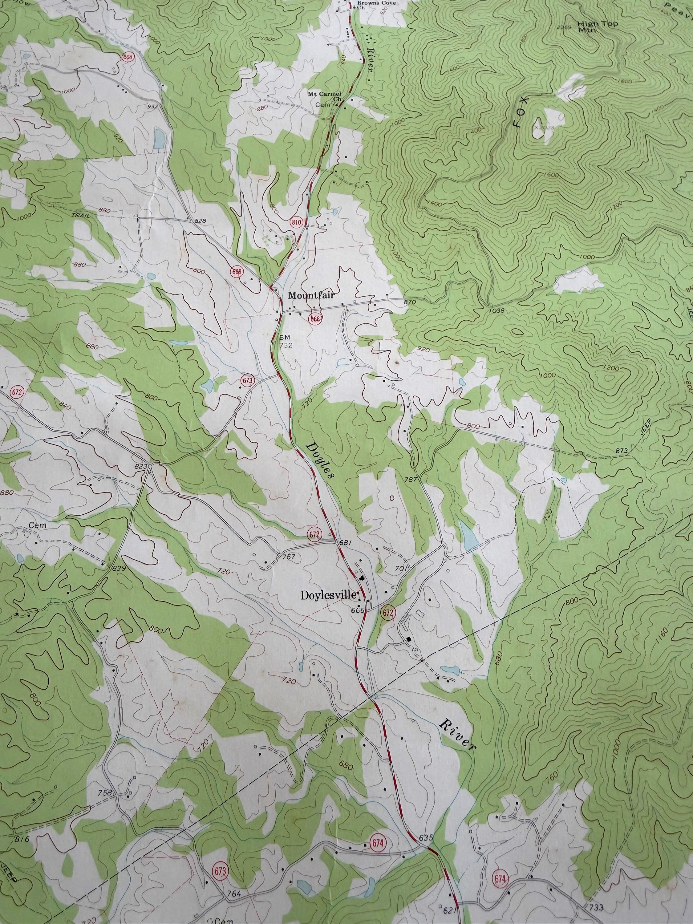 Covesville, Virginia – USGS Quadrangle Map | 1967