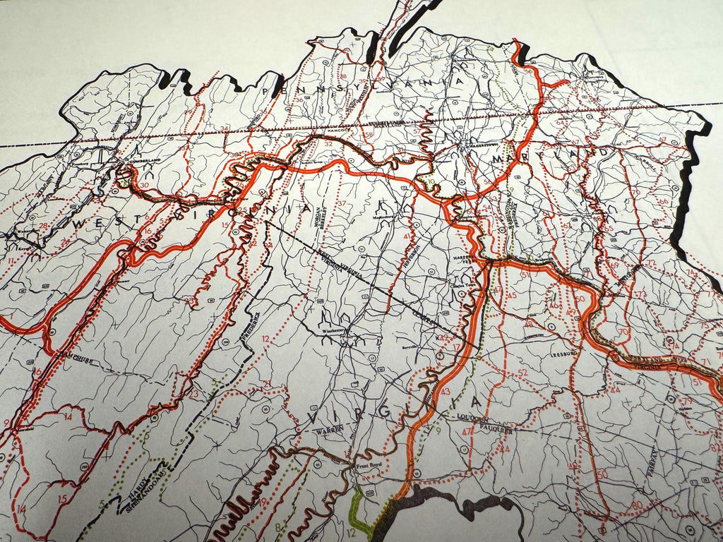 Open Space Corridors Map | Potomac Valley, 1966