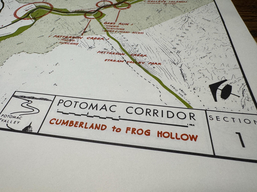 Cumberland to Frog Hollow Map | Potomac Valley, 1966