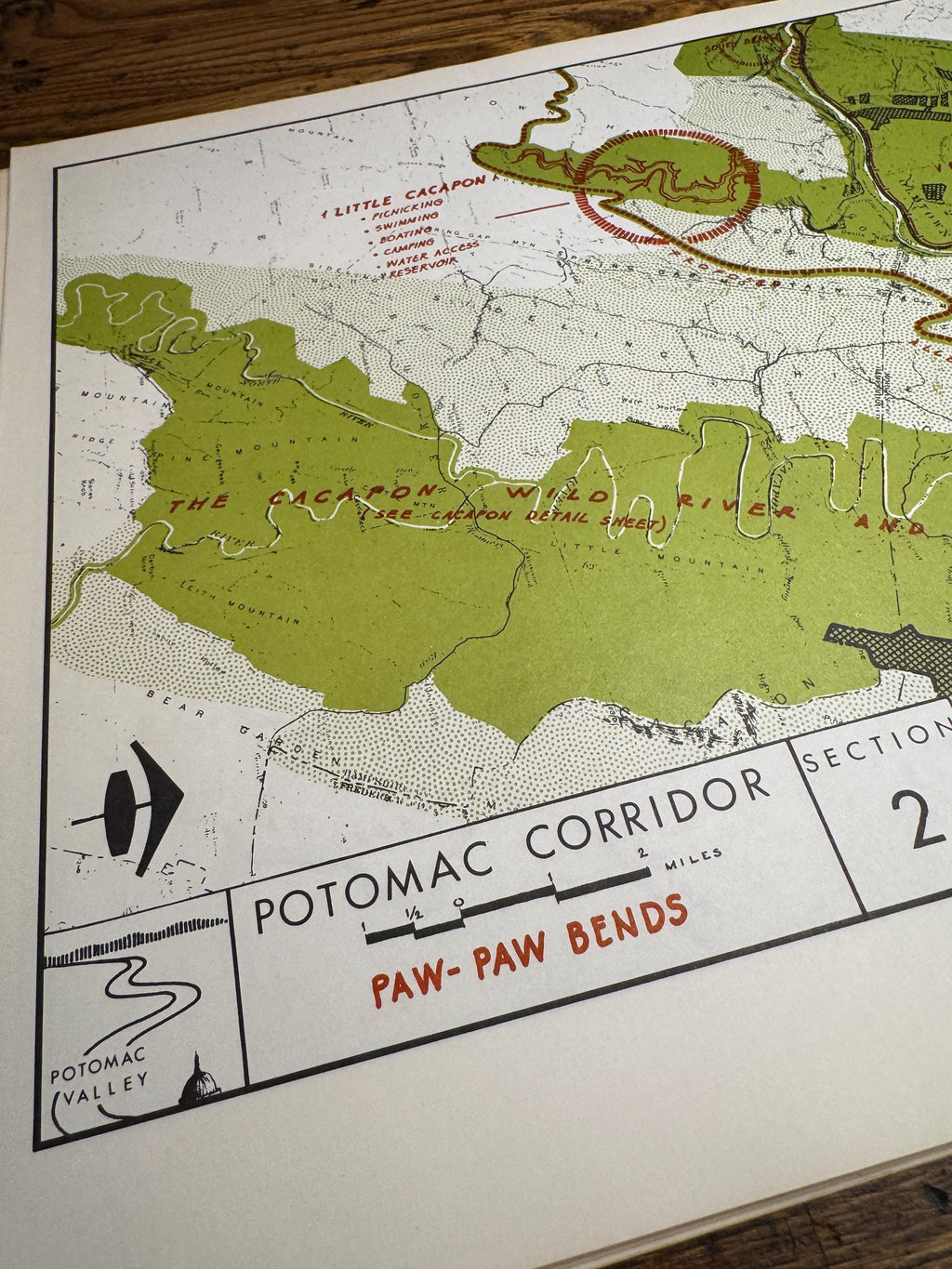 Paw Paw Bends and Mill Run to Paw Paw Maps | Potomac Valley, 1966