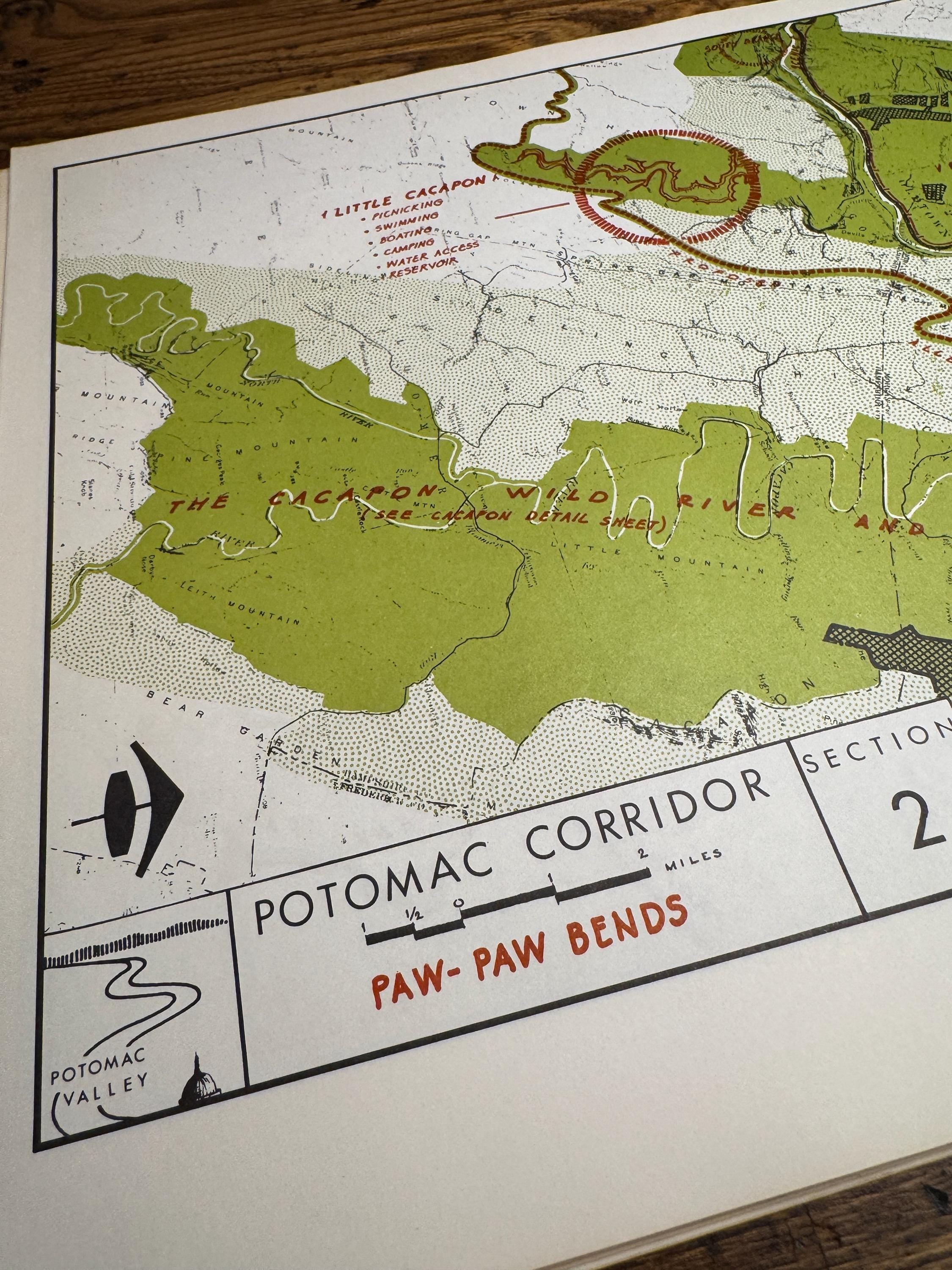 Paw Paw Bends and Mill Run to Paw Paw Maps | Potomac Valley, 1966