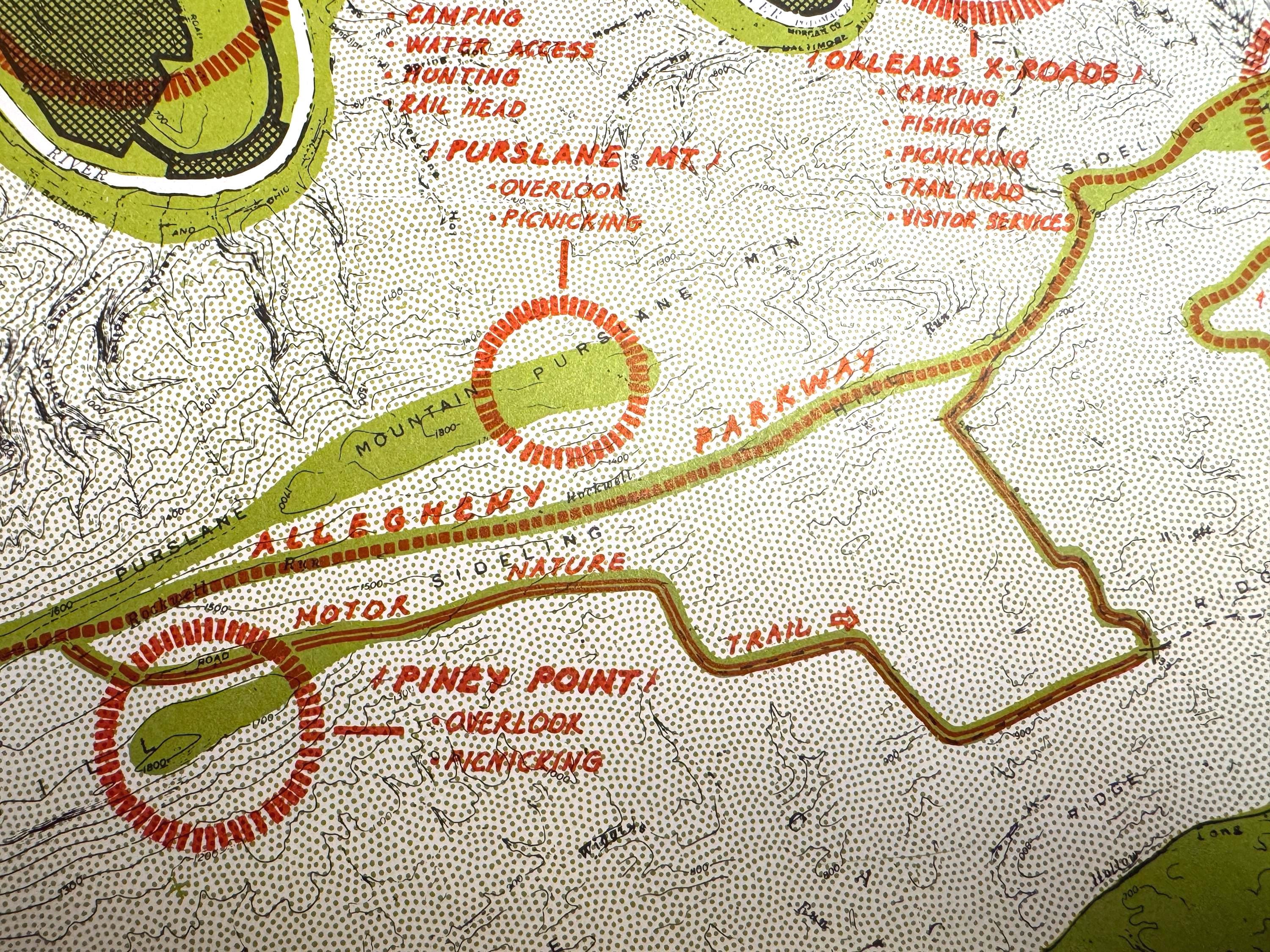 Kasecamp Bend to Round Top Hill and Hancock to Fort Frederick Maps | Potomac Valley, 1966