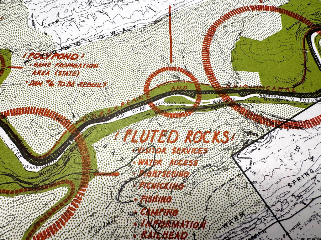 Kasecamp Bend to Round Top Hill and Hancock to Fort Frederick Maps | Potomac Valley, 1966