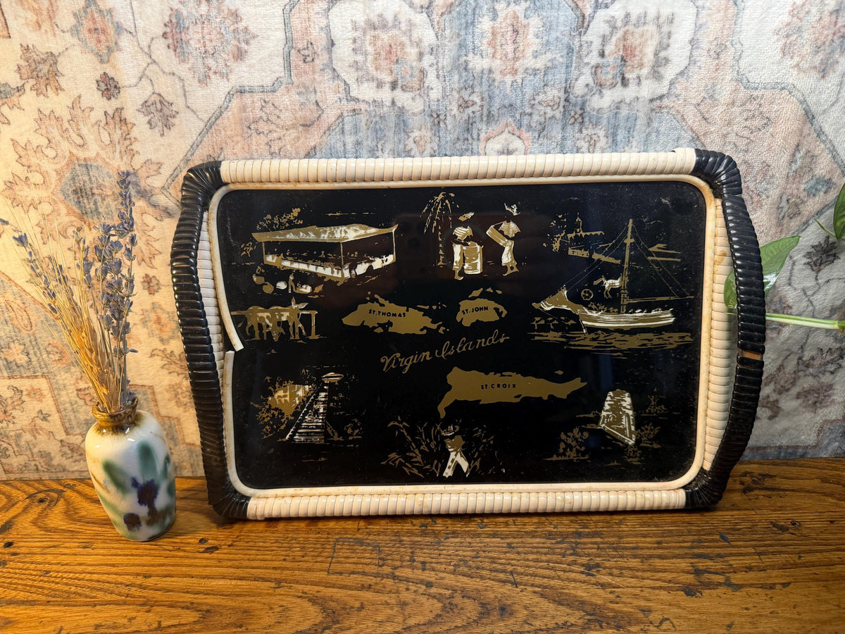 Mid Century Virgin Islands Serving Tray