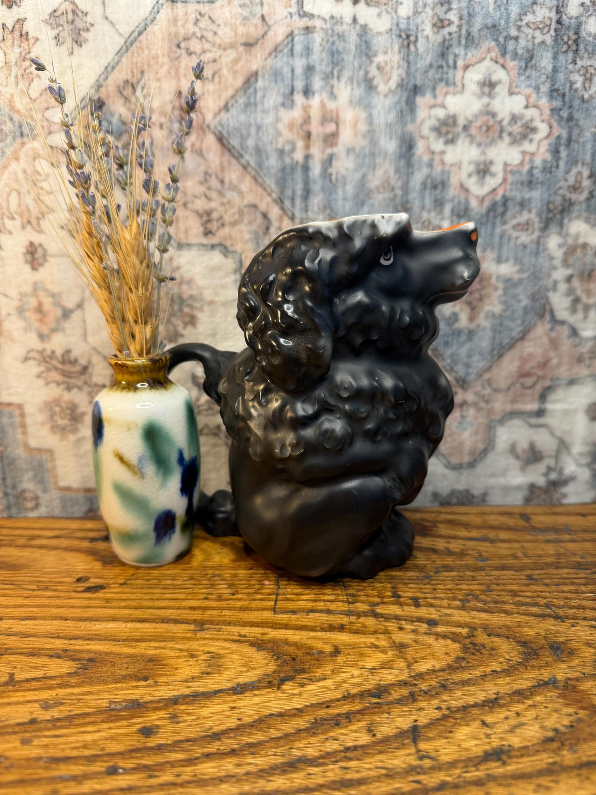 Royal Bayreuth Black Poodle Bavarian Pitcher