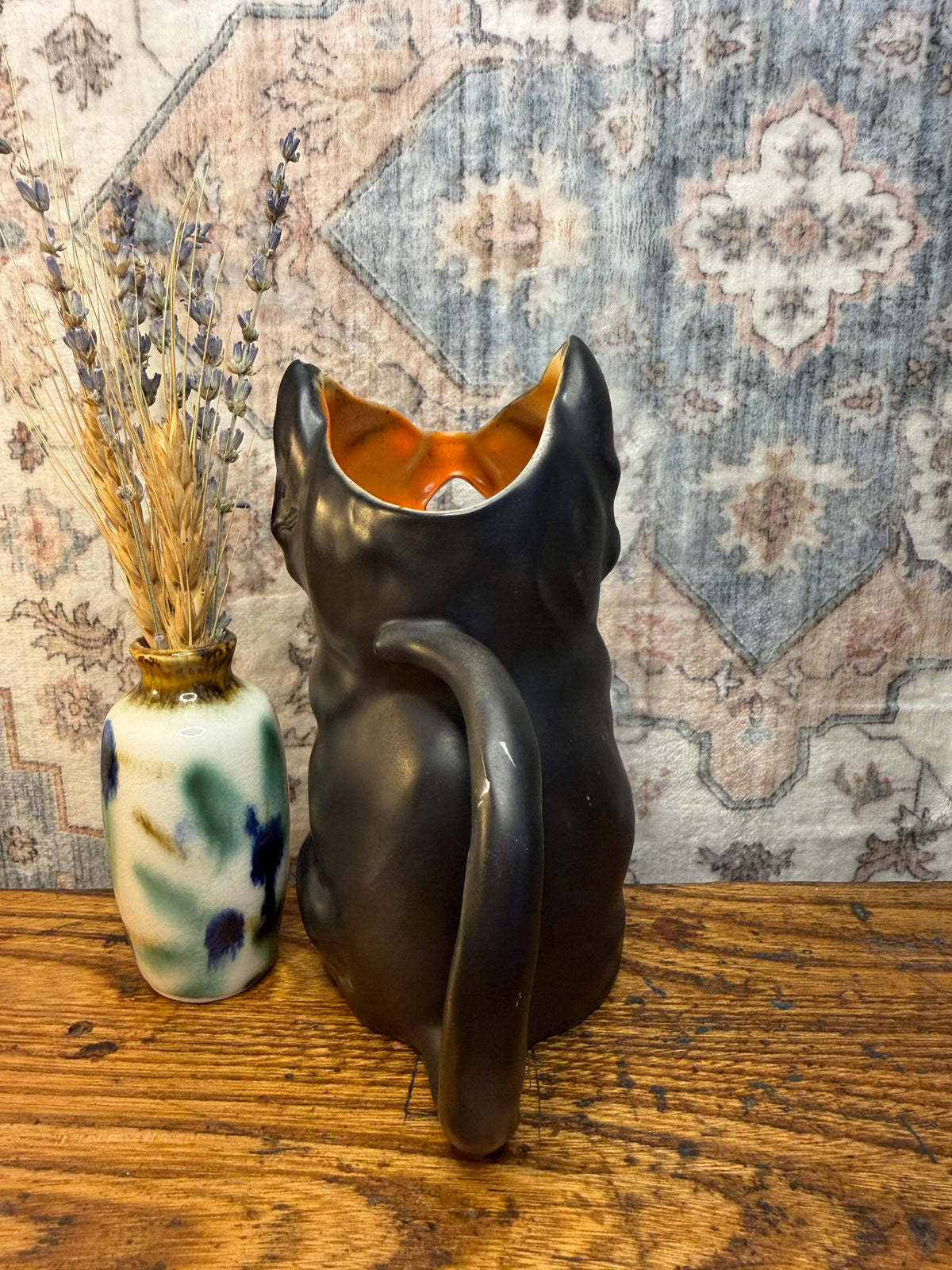Royal Bayreuth Black Cat Bavarian Pitcher