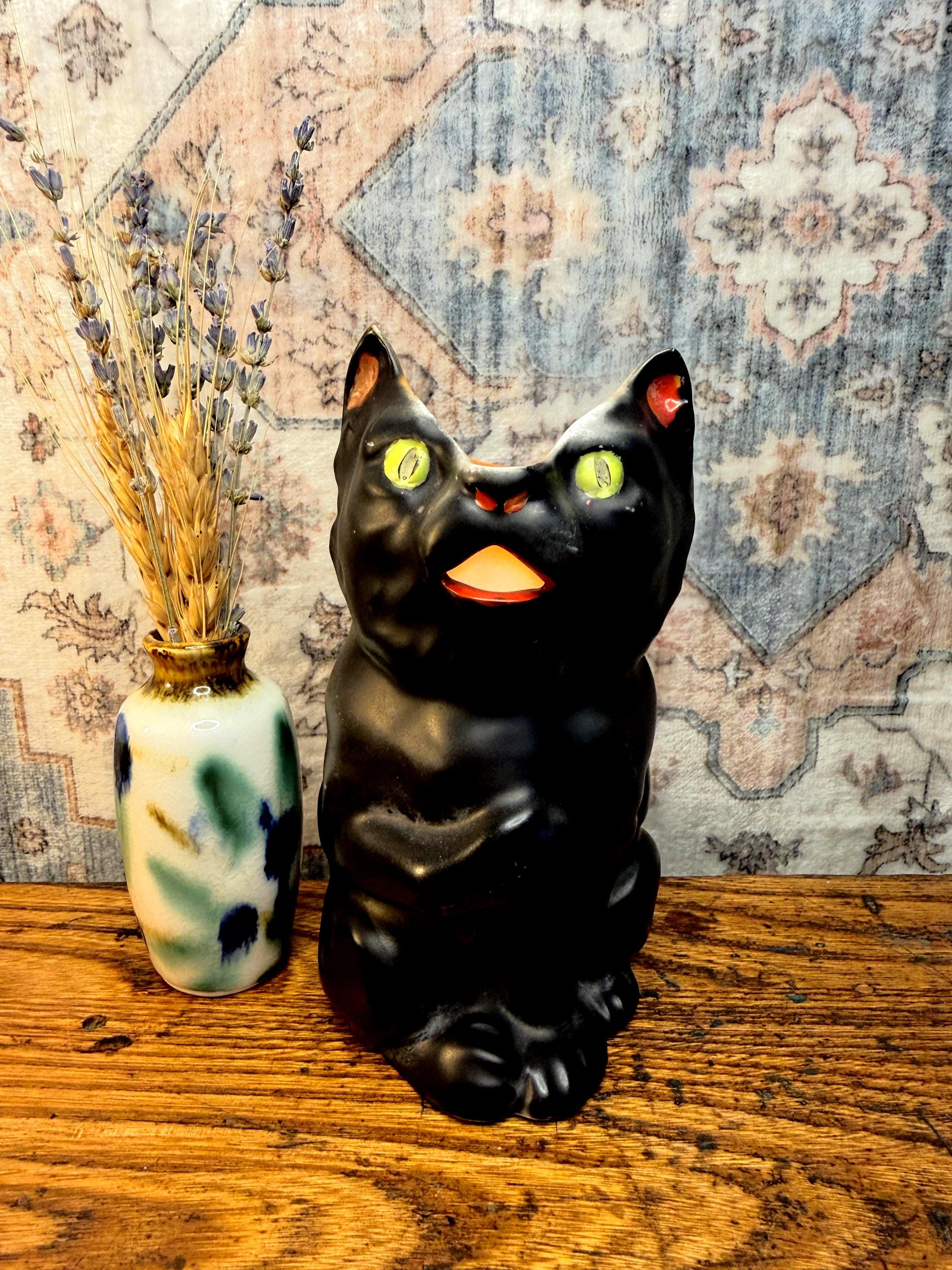 Royal Bayreuth Black Cat Bavarian Pitcher