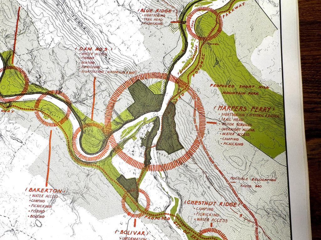 Praethers Neck to Terrapin Neck and Horseshoe Bend to Short Hill Map | Potomac Valley, 1966