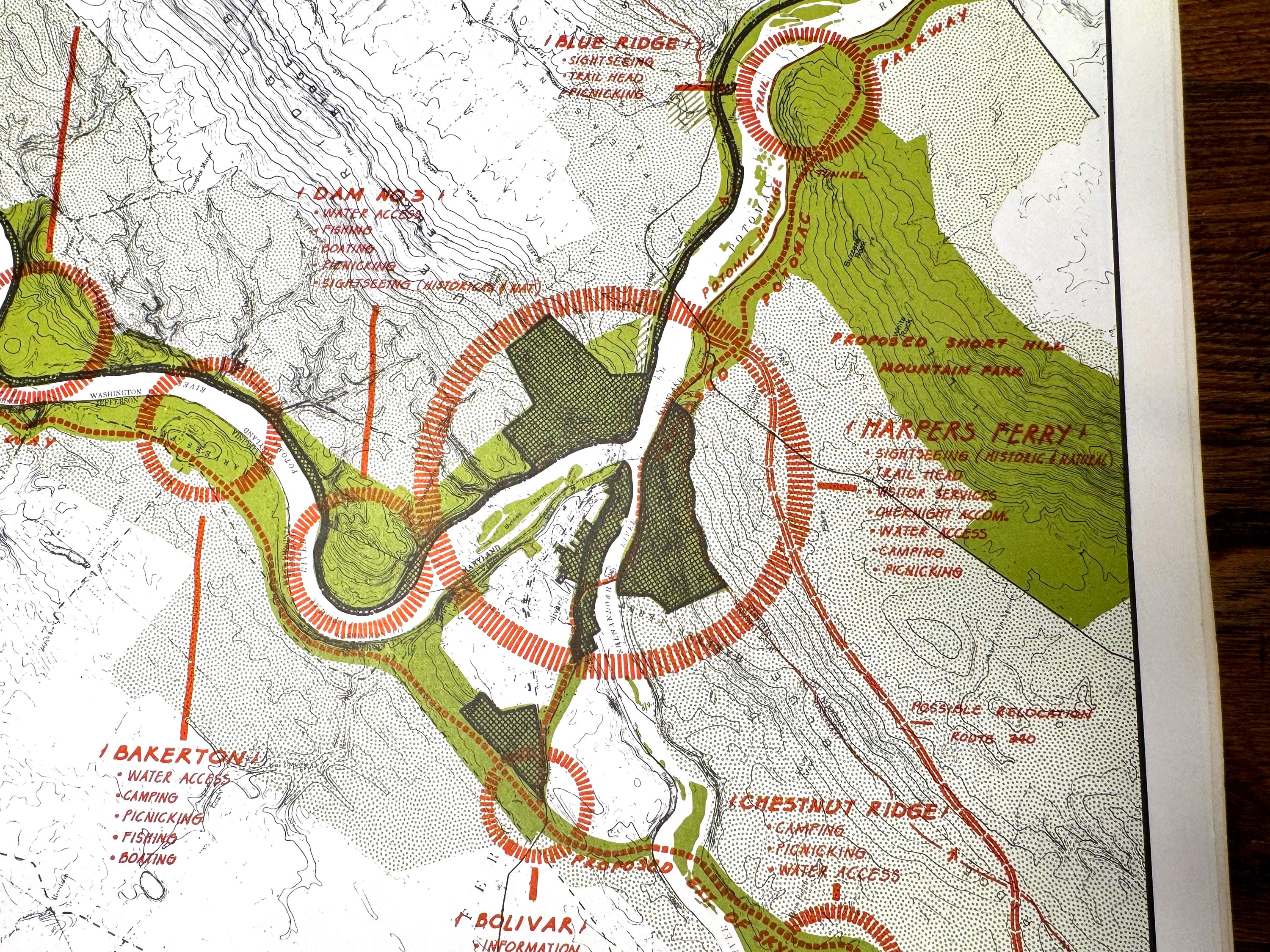 Praethers Neck to Terrapin Neck and Horseshoe Bend to Short Hill Map | Potomac Valley, 1966