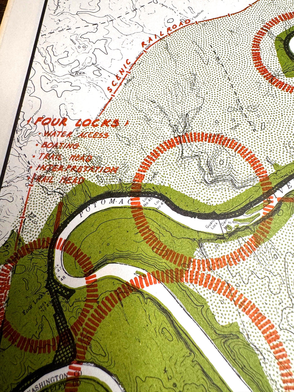 Praethers Neck to Terrapin Neck and Horseshoe Bend to Short Hill Map | Potomac Valley, 1966