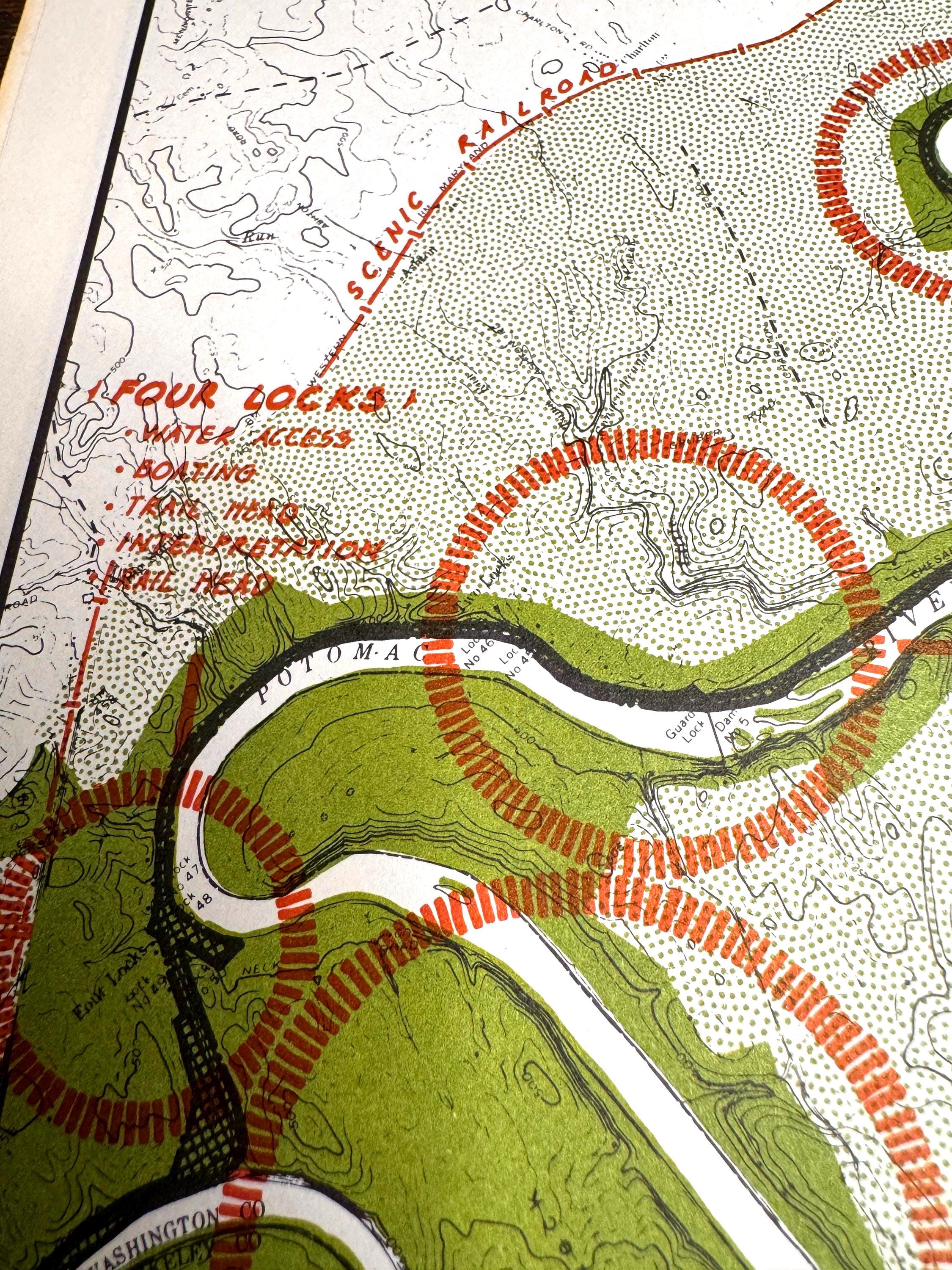 Praethers Neck to Terrapin Neck and Horseshoe Bend to Short Hill Map | Potomac Valley, 1966
