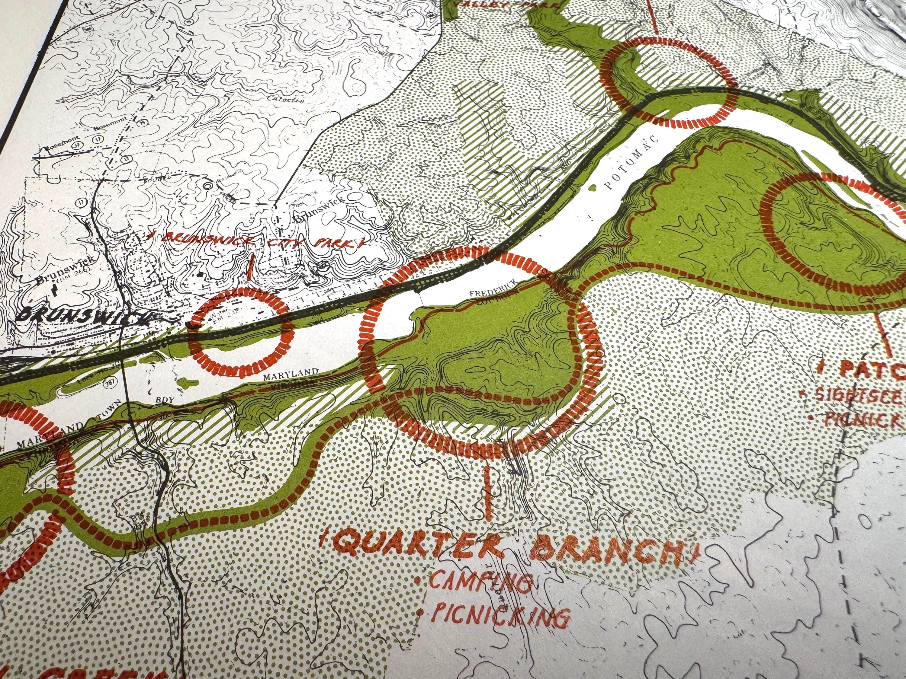 Brunswick to Dickerson and Mason Wood to Sharpshin Map | Potomac Valley, 1966