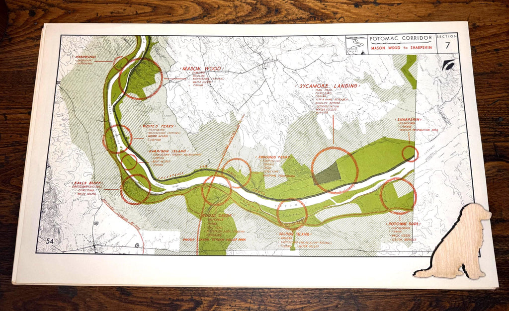 Brunswick to Dickerson and Mason Wood to Sharpshin Map | Potomac Valley, 1966