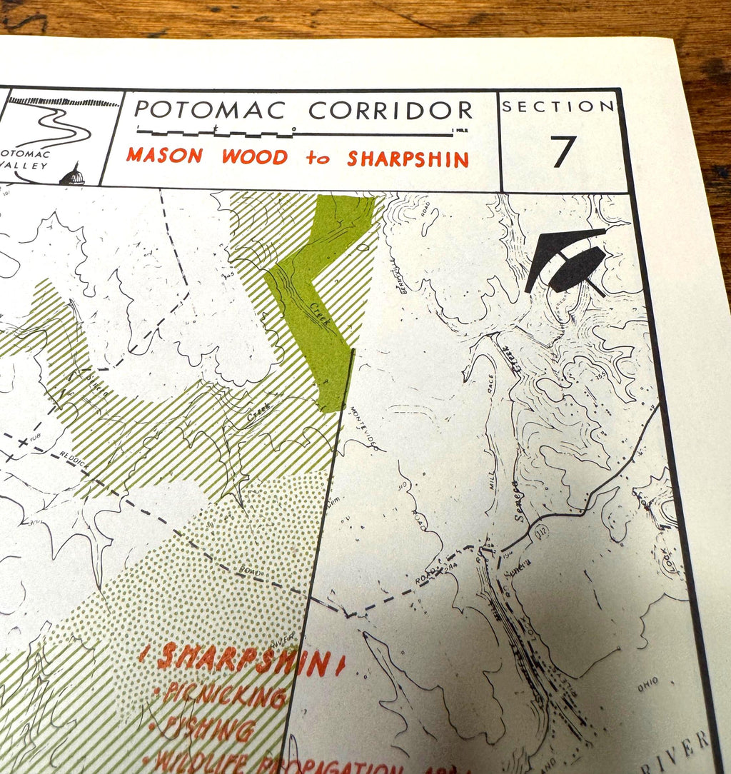 Brunswick to Dickerson and Mason Wood to Sharpshin Map | Potomac Valley, 1966