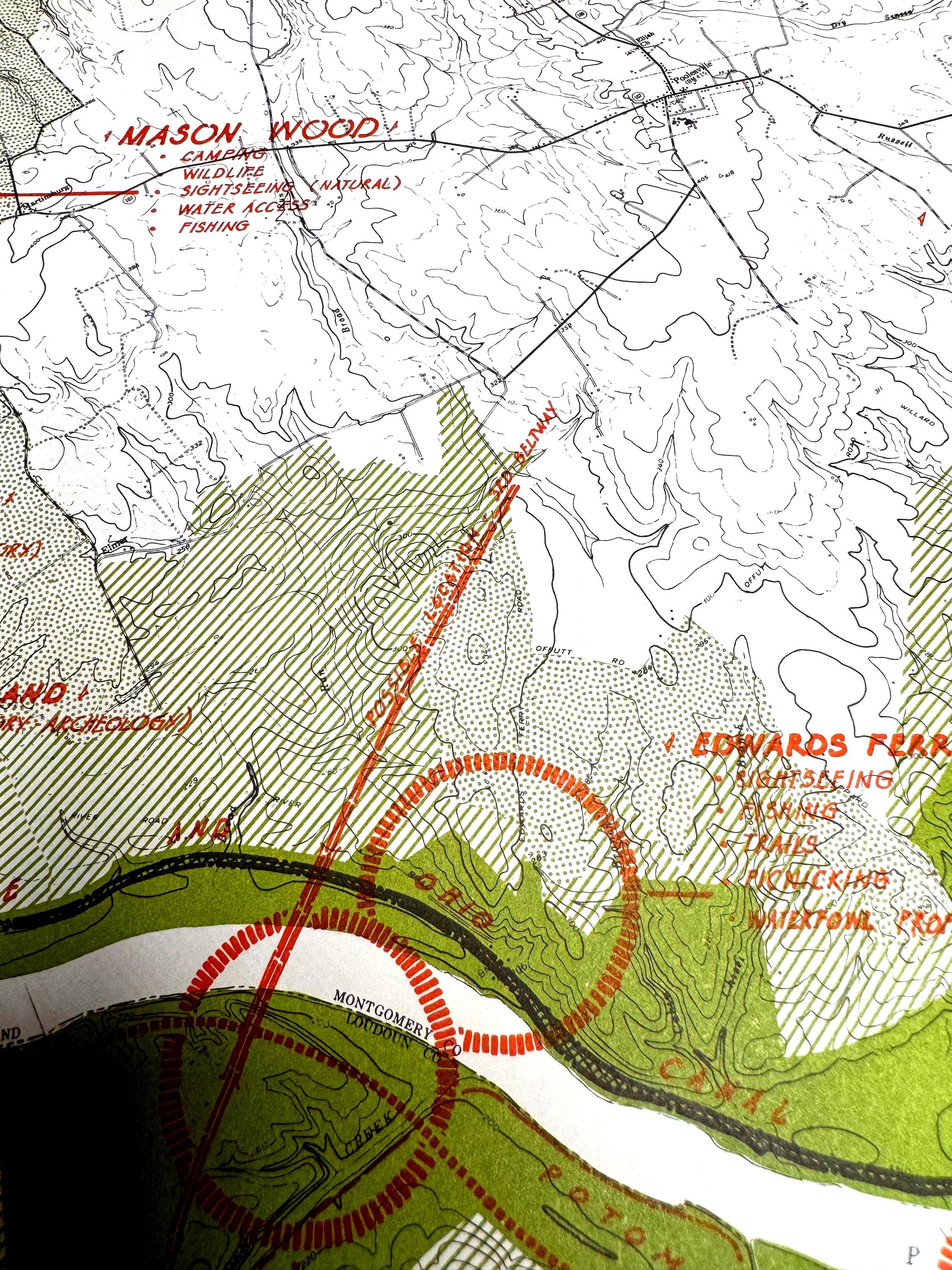 Brunswick to Dickerson and Mason Wood to Sharpshin Map | Potomac Valley, 1966