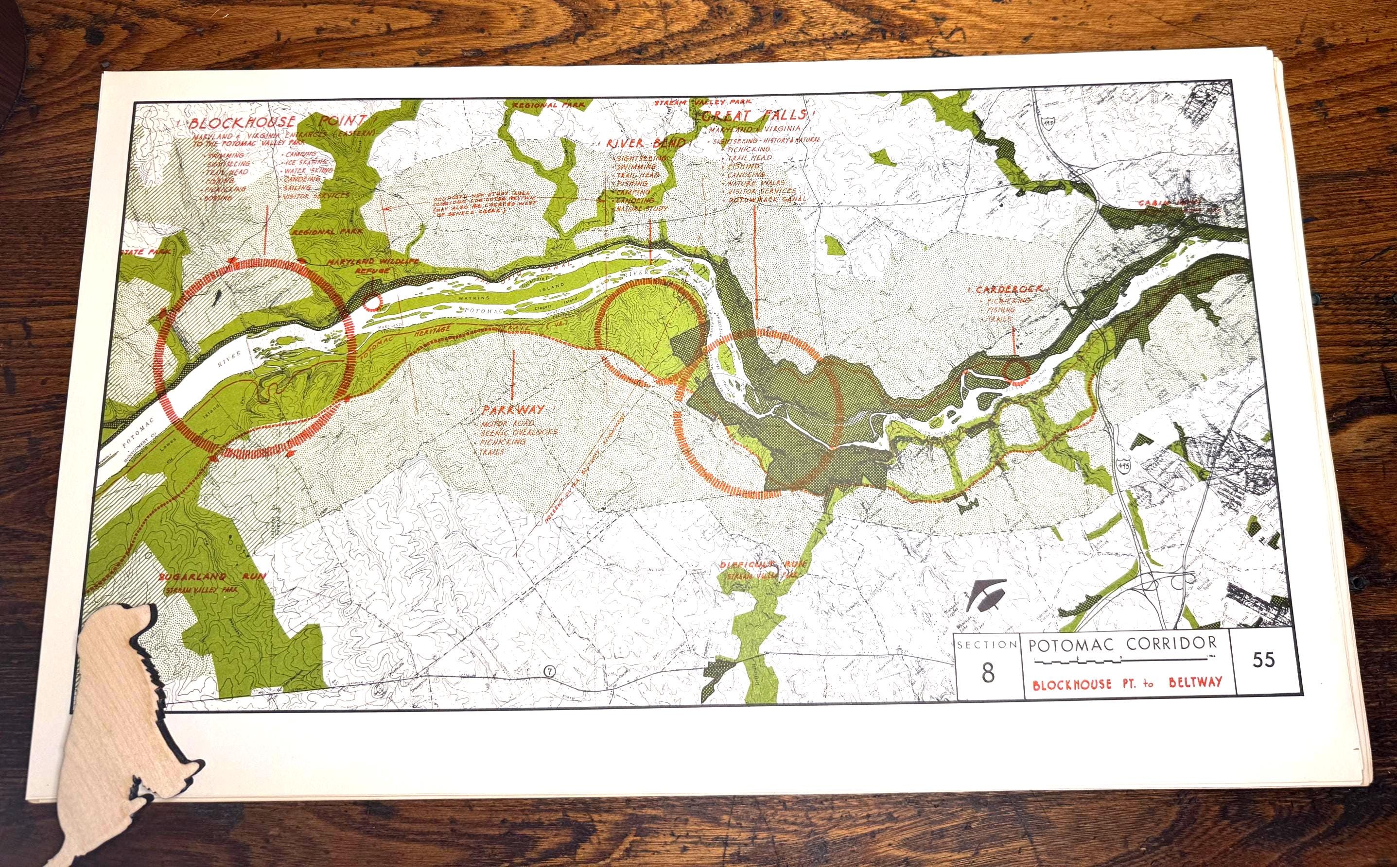 Blockhouse Point to Beltway Map | Potomac Valley, 1966