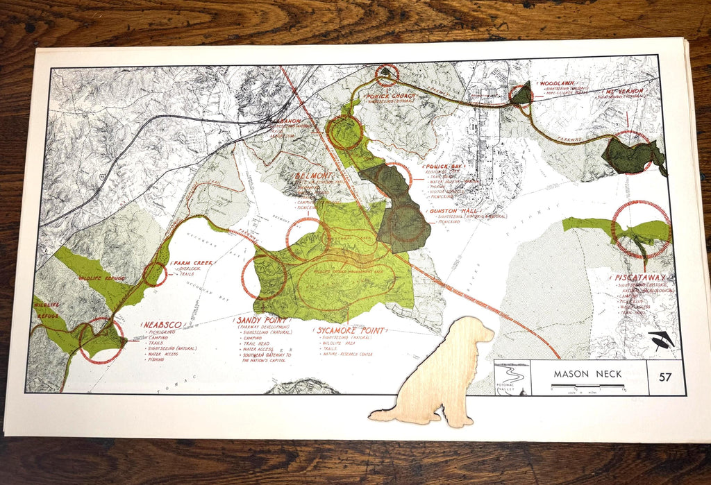 Mason Neck Map | Potomac Valley, 1966
