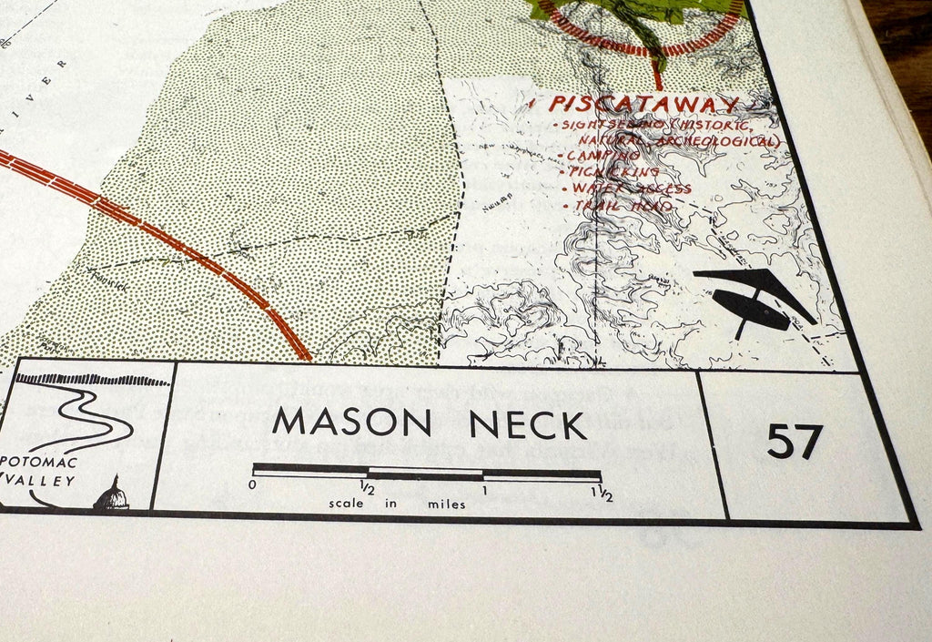 Mason Neck Map | Potomac Valley, 1966