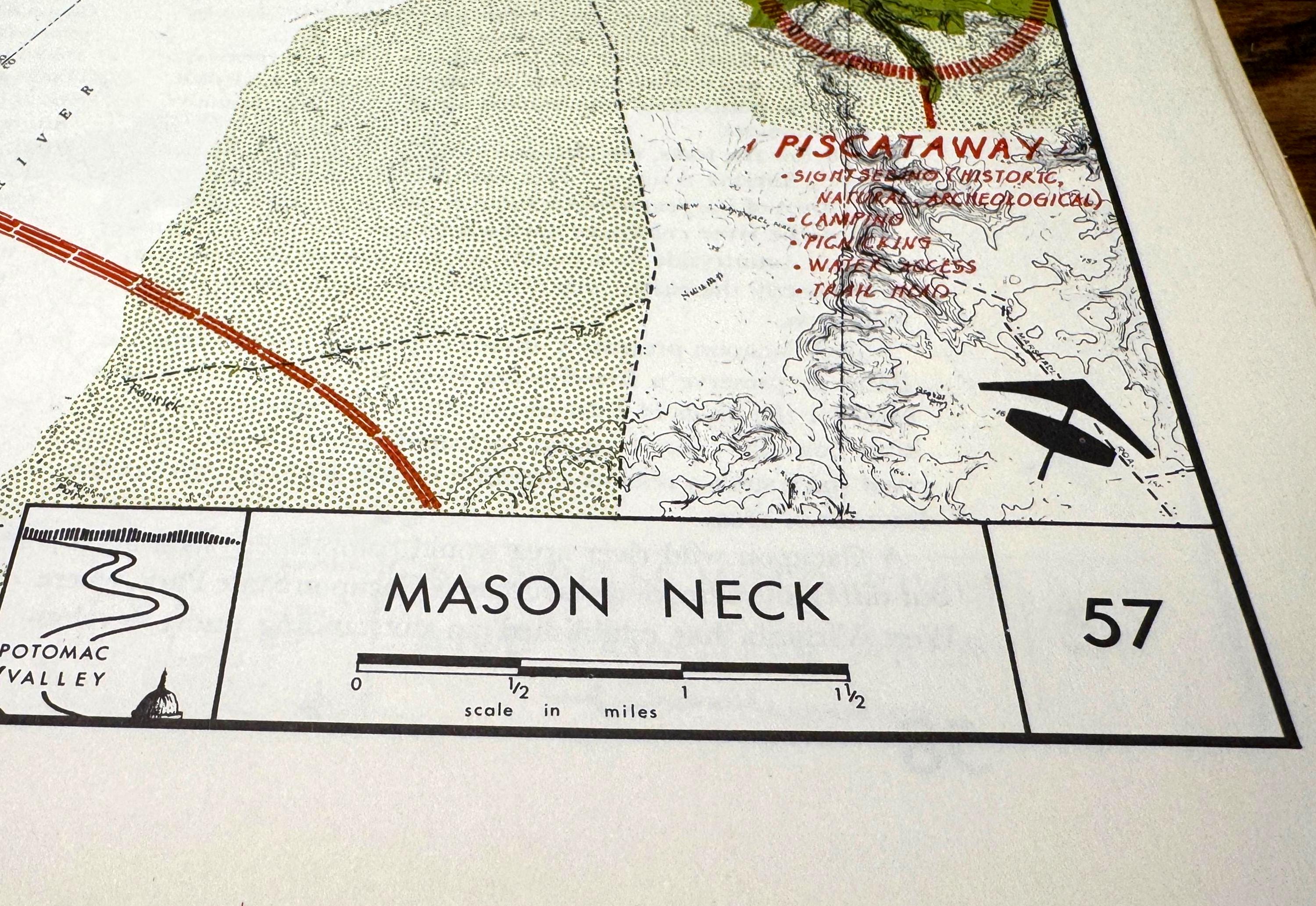 Mason Neck Map | Potomac Valley, 1966