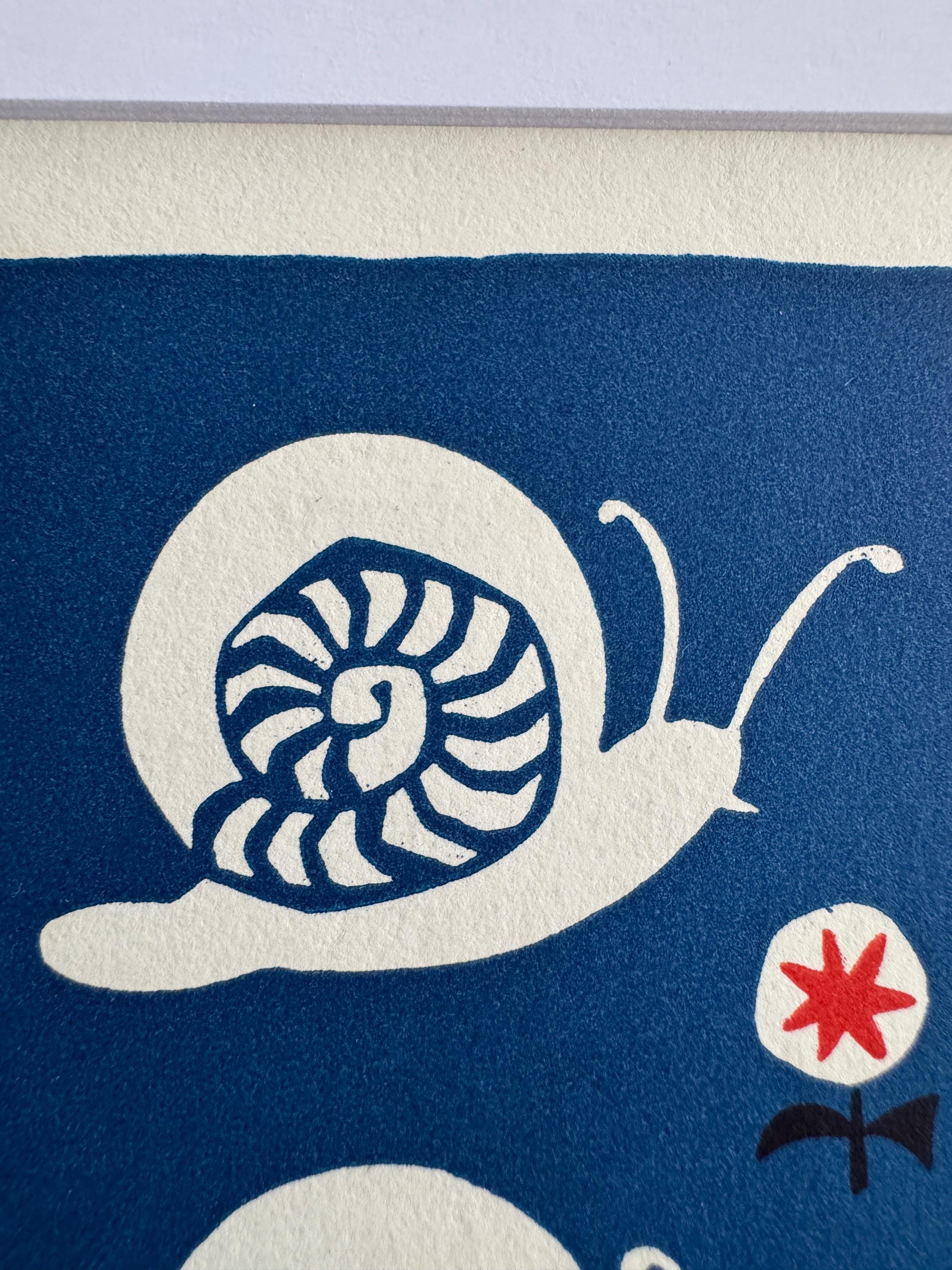 Simple French Cookery Book Plate Print 1958 – Snails
