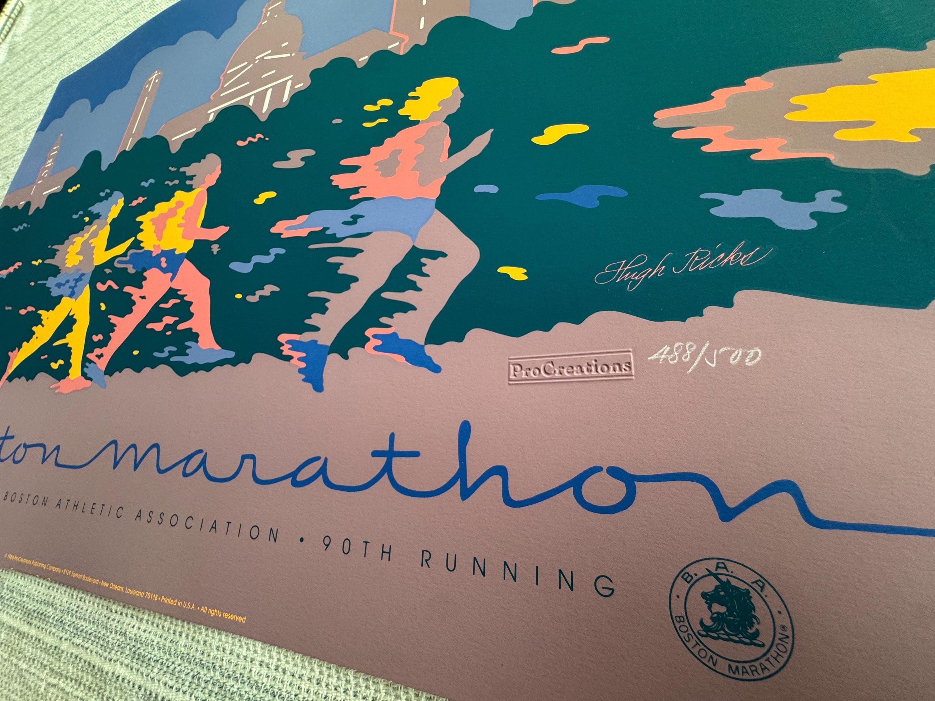 Boston Marathon – 1986 – Hugh Ricks | Silkscreen (488/500)