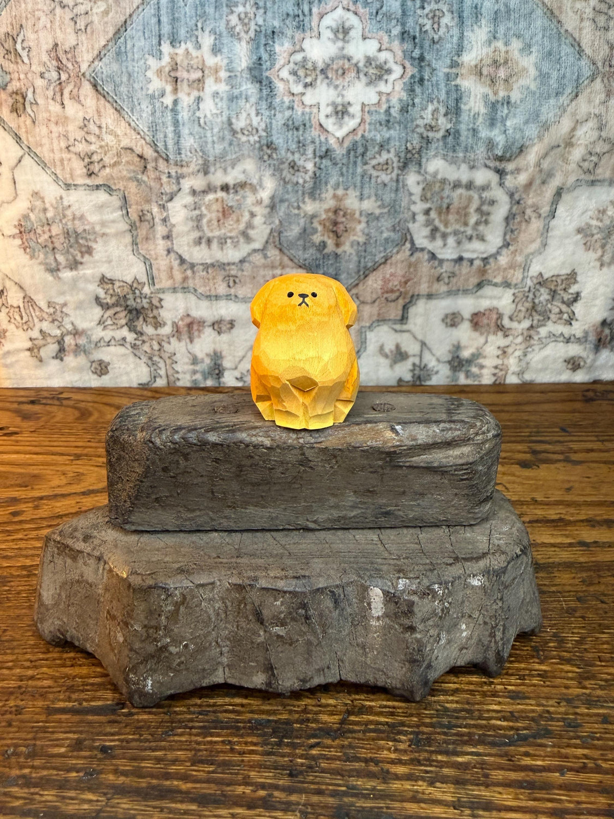 Trailing Vine Vintage Hand-Carved Textile Printing Block