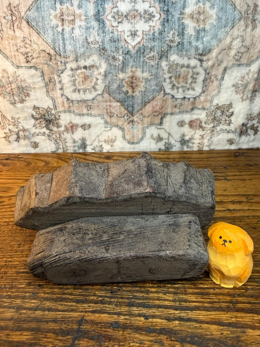 Trailing Vine Vintage Hand-Carved Textile Printing Block