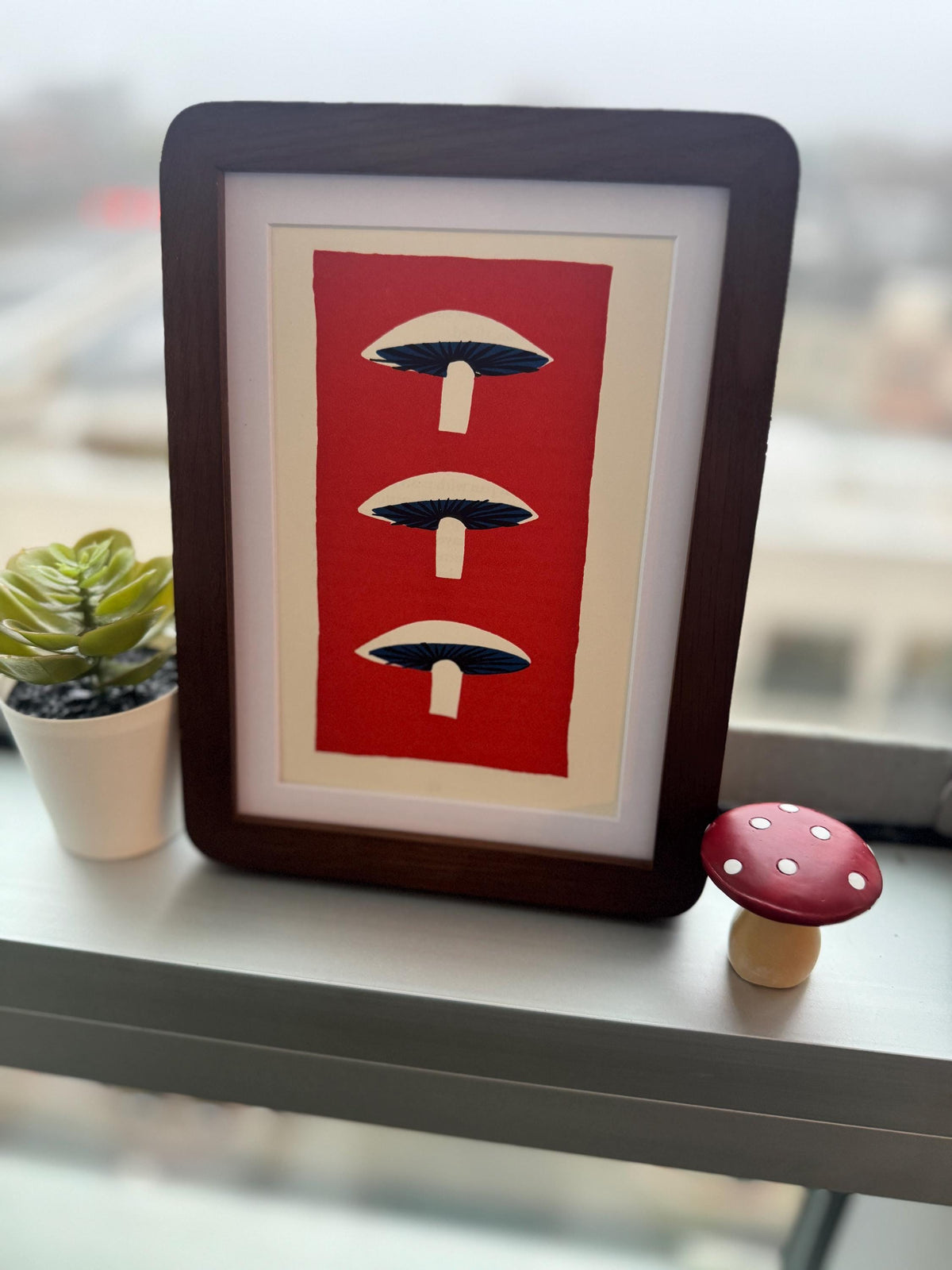 Simple French Cookery Book Plate Print 1958 – Mushrooms