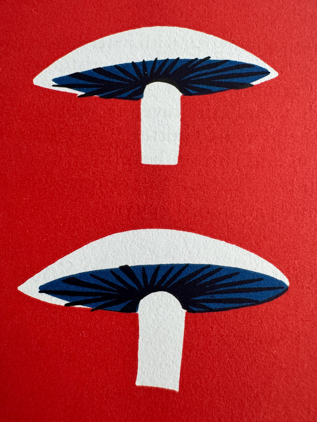 Simple French Cookery Book Plate Print 1958 – Mushrooms