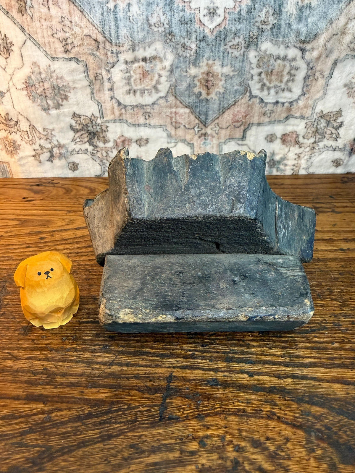 Leaf Sprig Vintage Hand-Carved Textile Printing Block