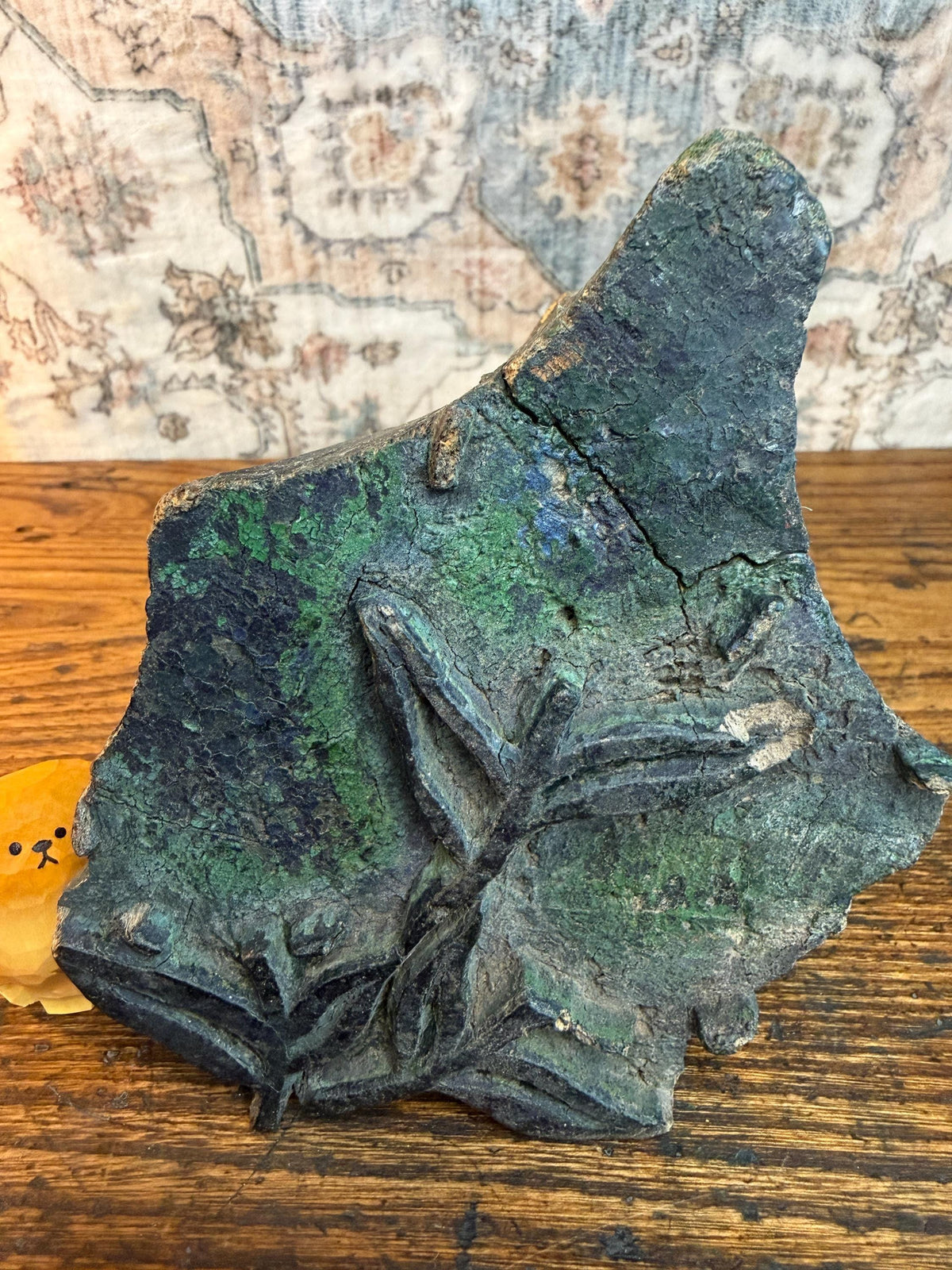 Leaf Sprig Vintage Hand-Carved Textile Printing Block