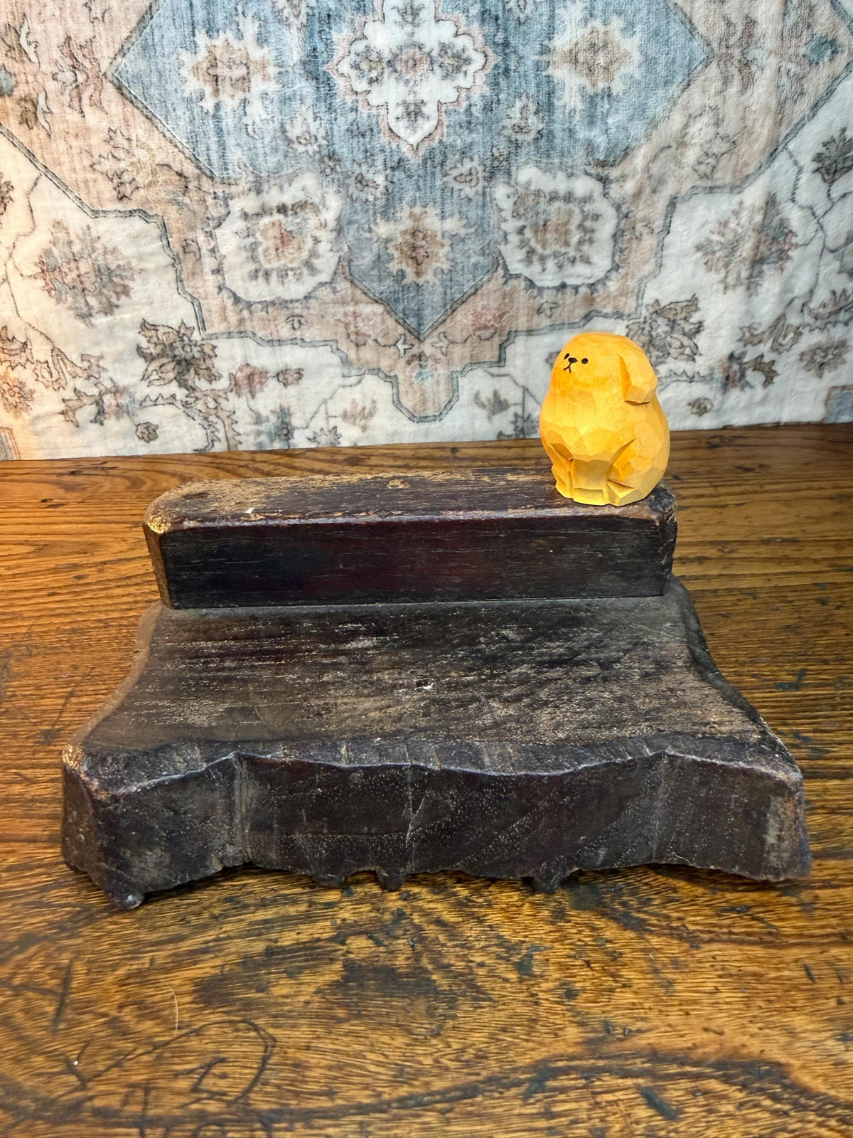 Dotted Paisley Vintage Hand-Carved Textile Printing Block