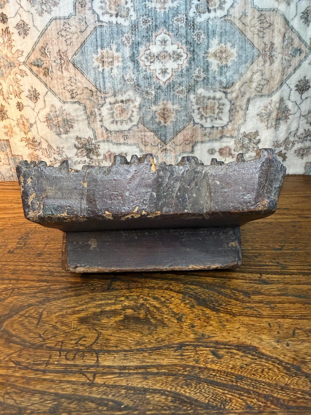 Dotted Paisley Vintage Hand-Carved Textile Printing Block