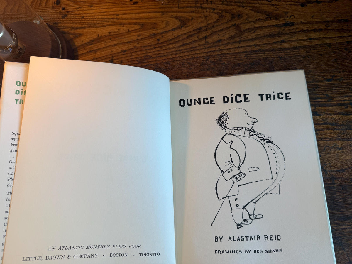 Ounce Dice Trice by Alastair Reid | First Edition Illustrated Hardcover 1958
