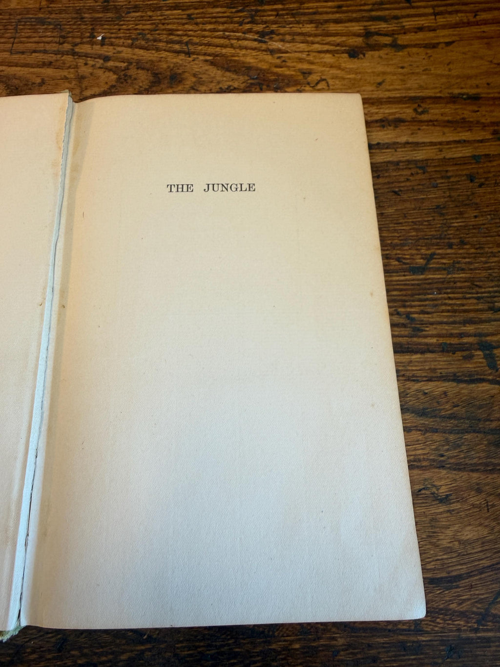 The Jungle by Upton Sinclair | 1906 Sustainers’ Edition Hardcover Book