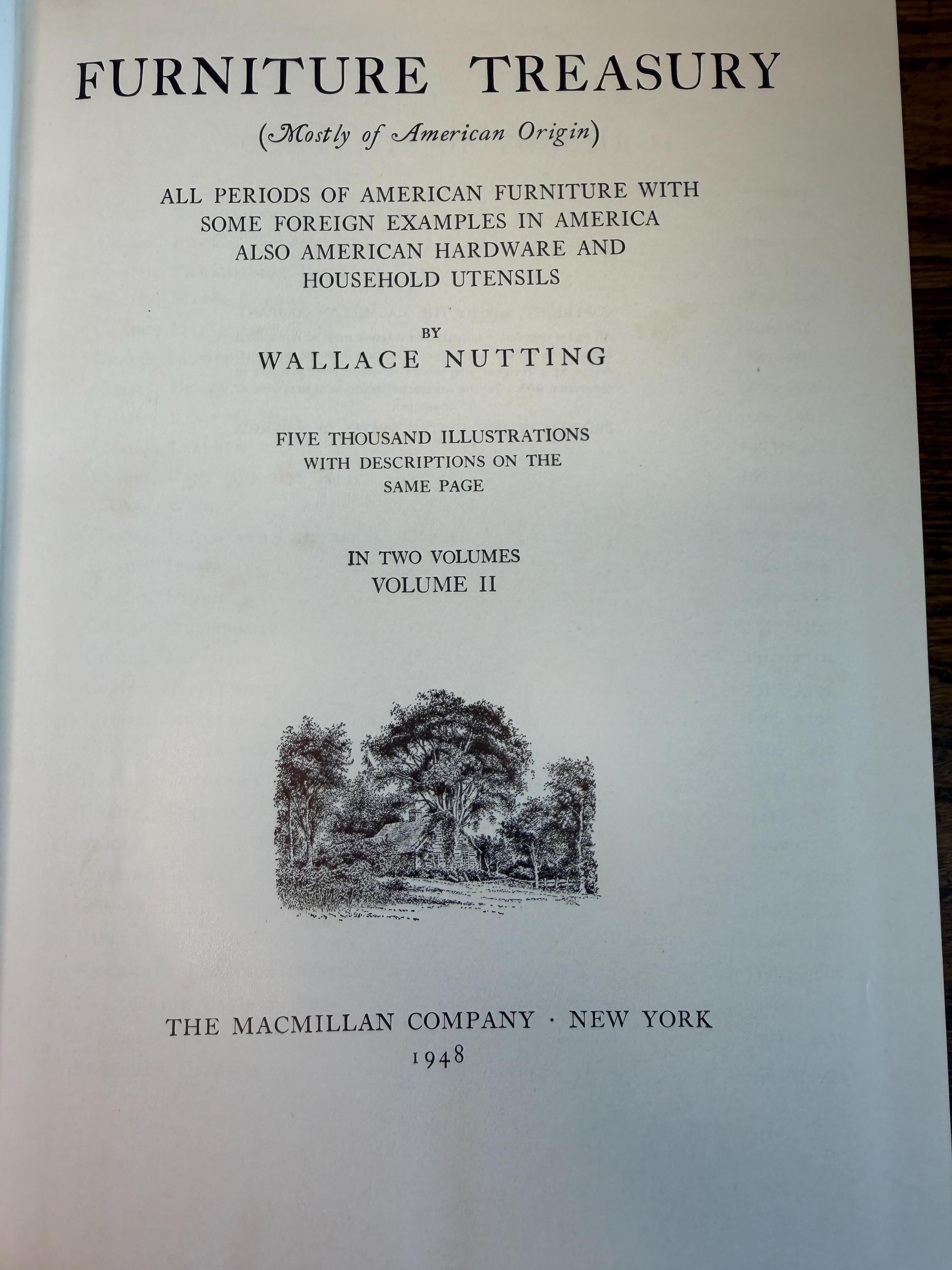 Furniture Treasury by Wallace Nutting | 1948 Two Volume Set