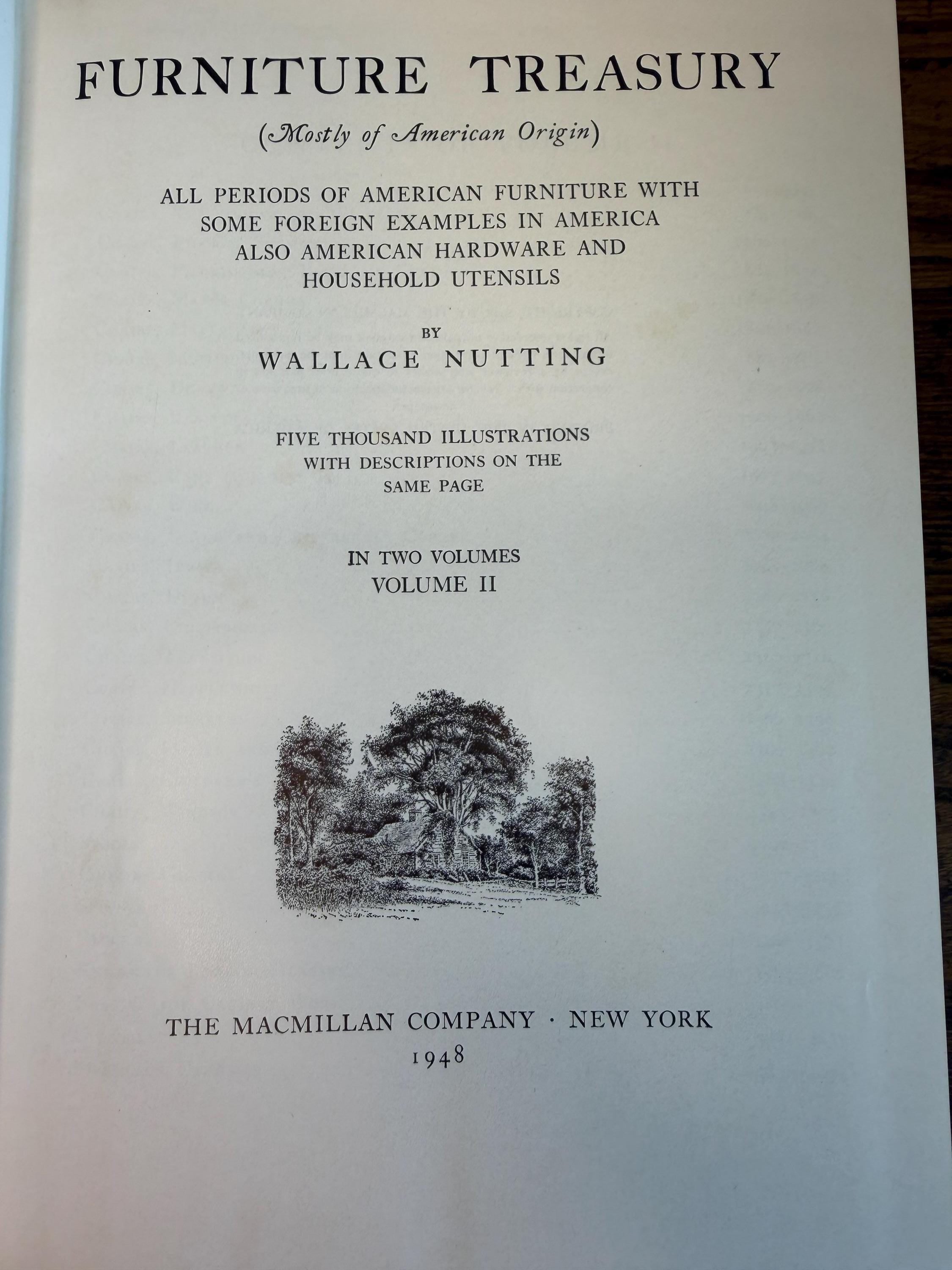 Furniture Treasury by Wallace Nutting | 1948 Two Volume Set