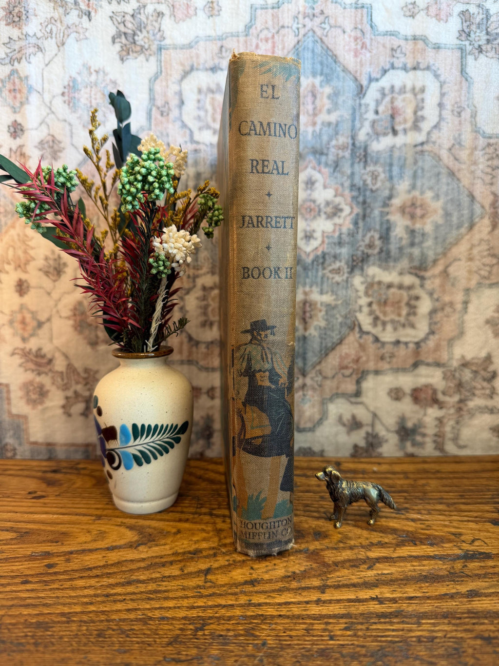 El Camino Real Book Two Spanish Textbook by Edith Moore Jarrett | 1940's Hardcover